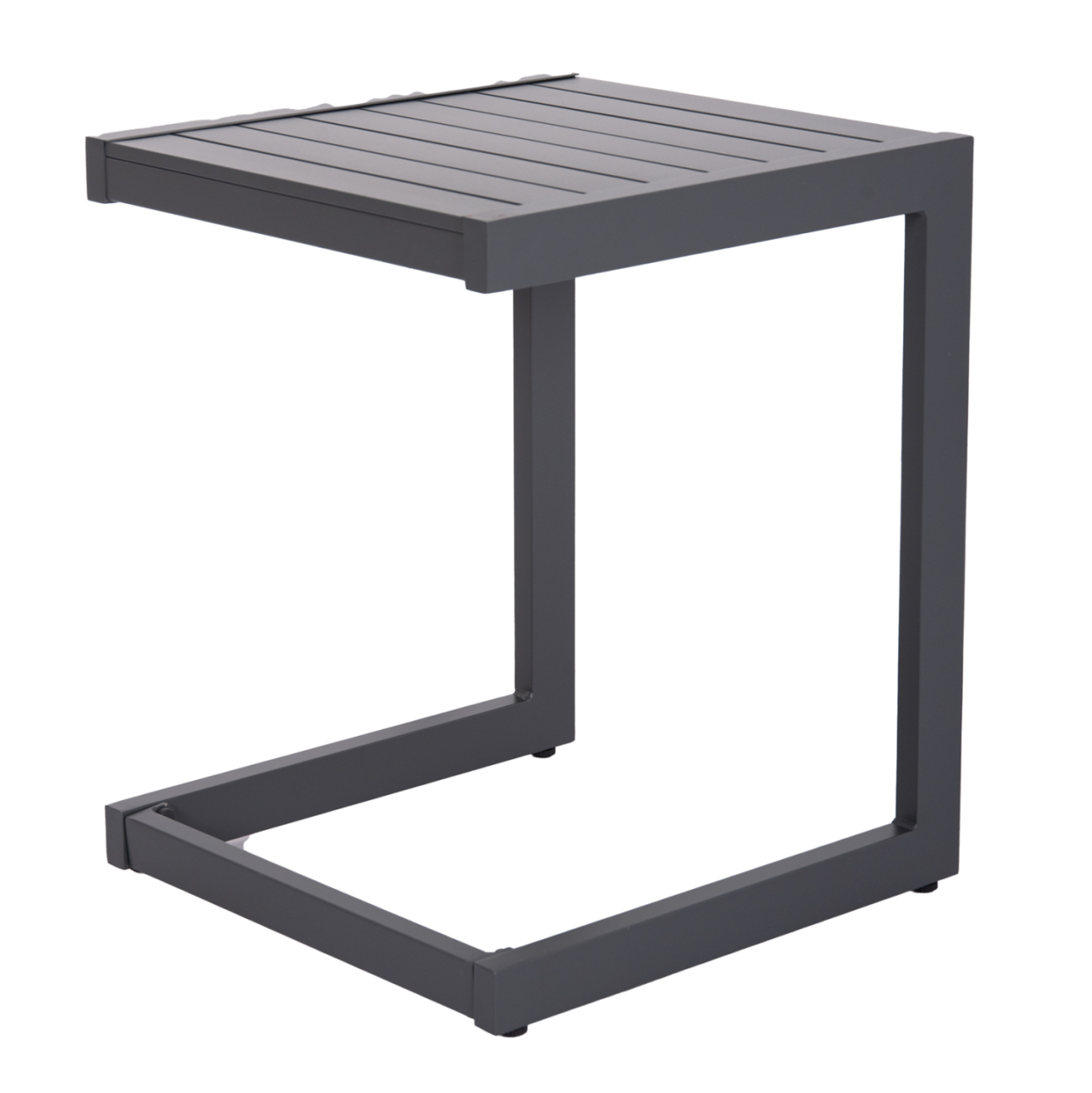SUNLOUNGER SIDE TABLE BELLING HM6274.03 ALUMINUM IN DARK GREY 42x43x53Hcm. [5]