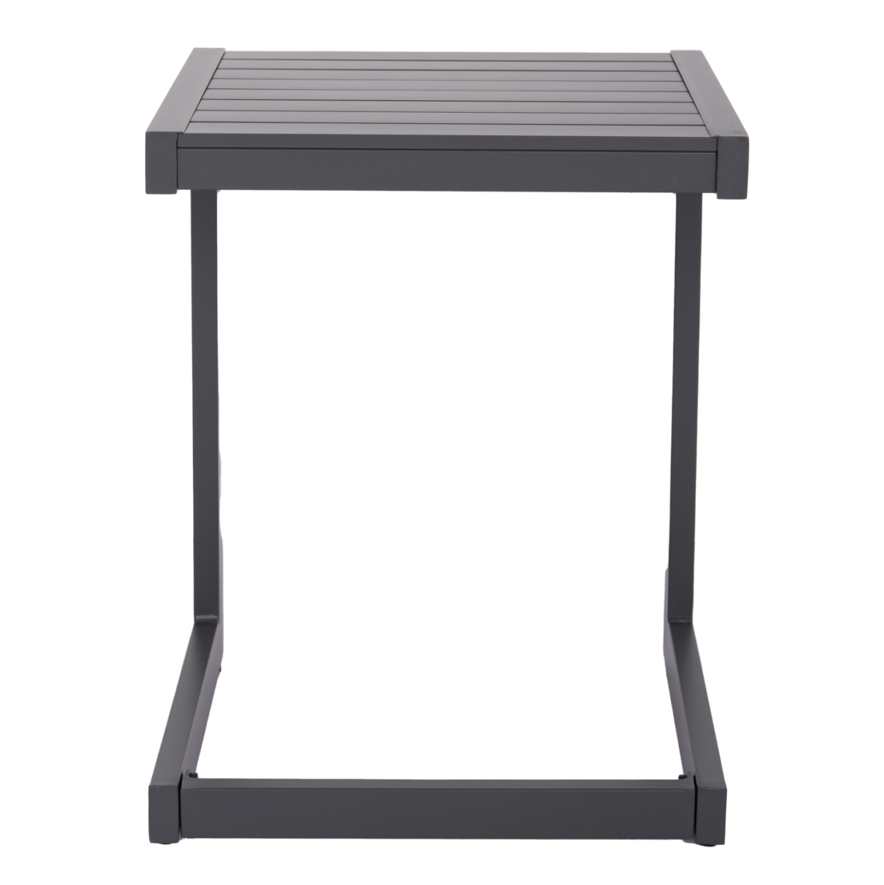 SUNLOUNGER SIDE TABLE BELLING HM6274.03 ALUMINUM IN DARK GREY 42x43x53Hcm. [6]