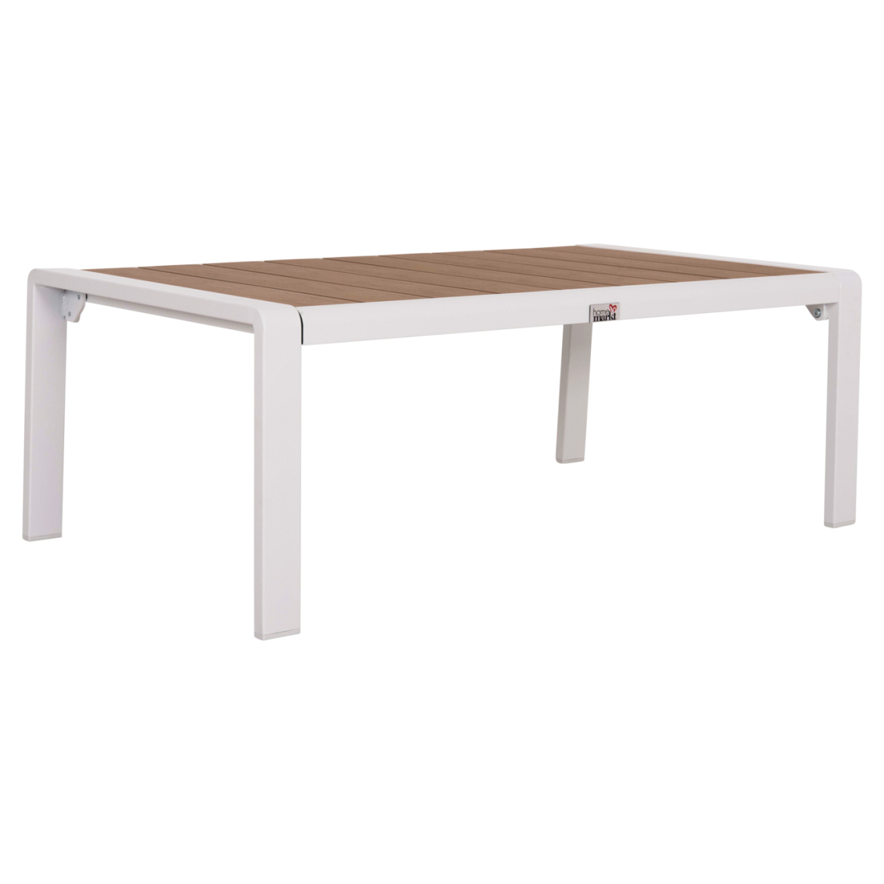 SUNLOUNGER SIDE TABLE BENTRY HM6276.01 ALUMINUM IN WHITE--POLYWOOD 100x56x35Hcm. [4]