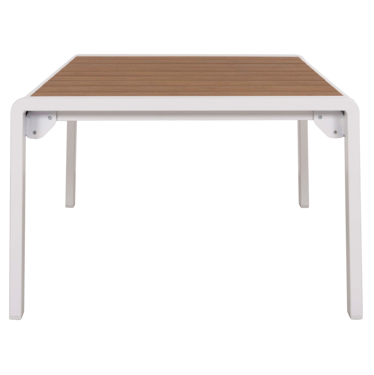 SUNLOUNGER SIDE TABLE BENTRY HM6276.01 ALUMINUM IN WHITE--POLYWOOD 100x56x35Hcm. [5]