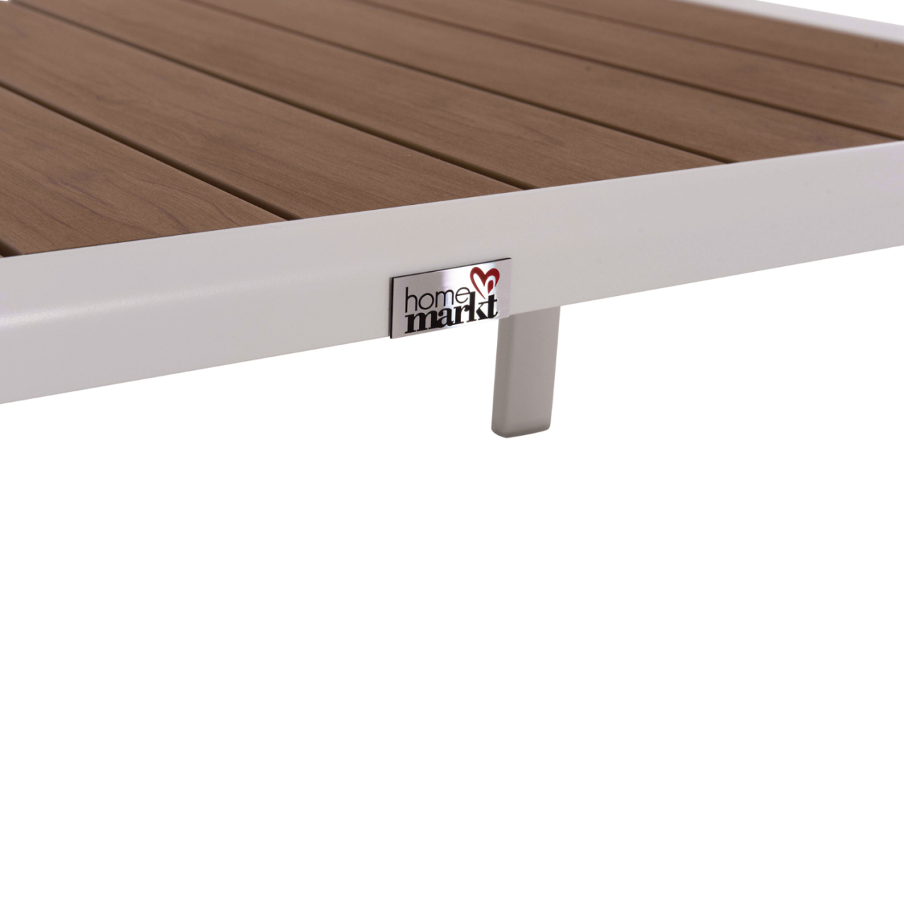 SUNLOUNGER SIDE TABLE BENTRY HM6276.01 ALUMINUM IN WHITE--POLYWOOD 100x56x35Hcm. [8]