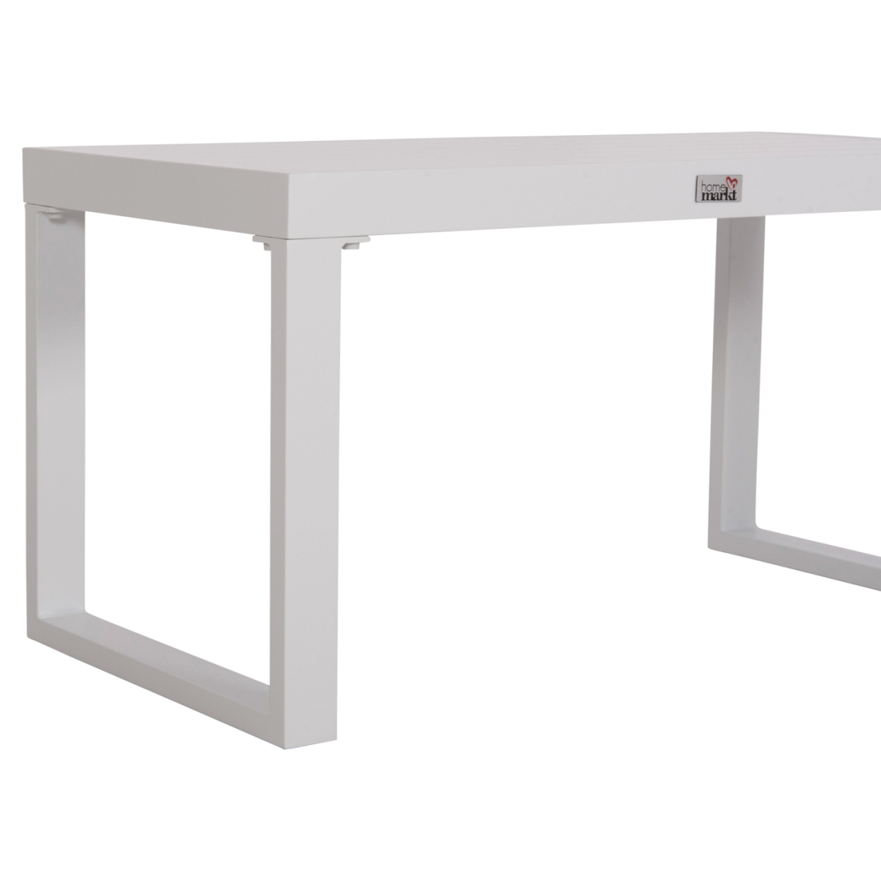 SUNLOUNGER SIDE TABLE SENTRY HM6275.01 ALUMINUM IN WHITE 87x43,5x45Hcm. [6]