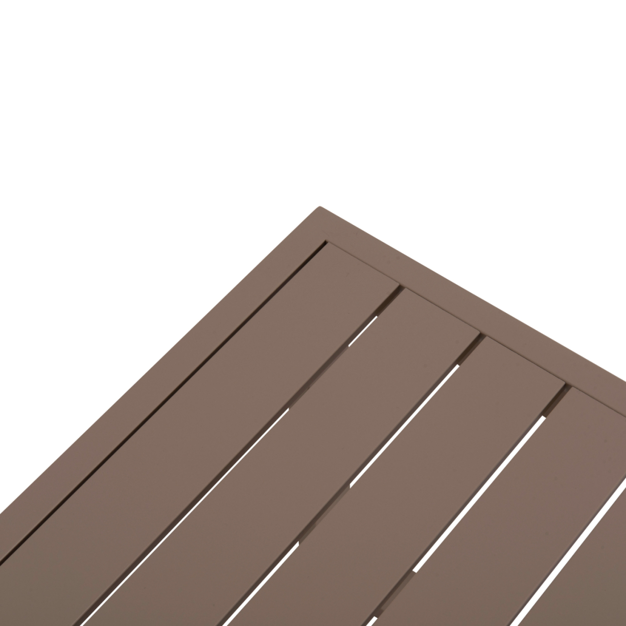 SUNLOUNGER SIDE TABLE SENTRY HM6275.04 ALUMINUM IN CAPPUCCINO 87x43,5x45Hcm. [8]