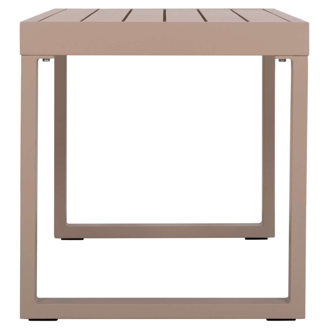 SUNLOUNGER SIDE TABLE SENTRY HM6275.04 ALUMINUM IN CAPPUCCINO 87x43,5x45Hcm. [5]