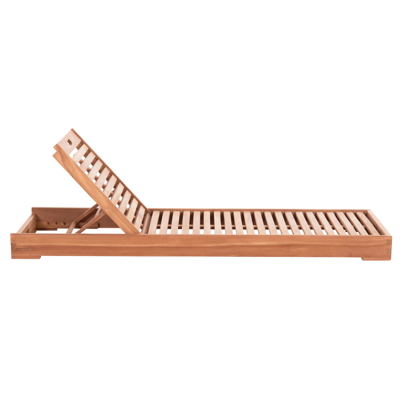 SUNLOUNGER WITHOUT CUSHIONS CHET HM6160 TEAK WOOD IN NATURAL 200x65x13Hcm. [3]