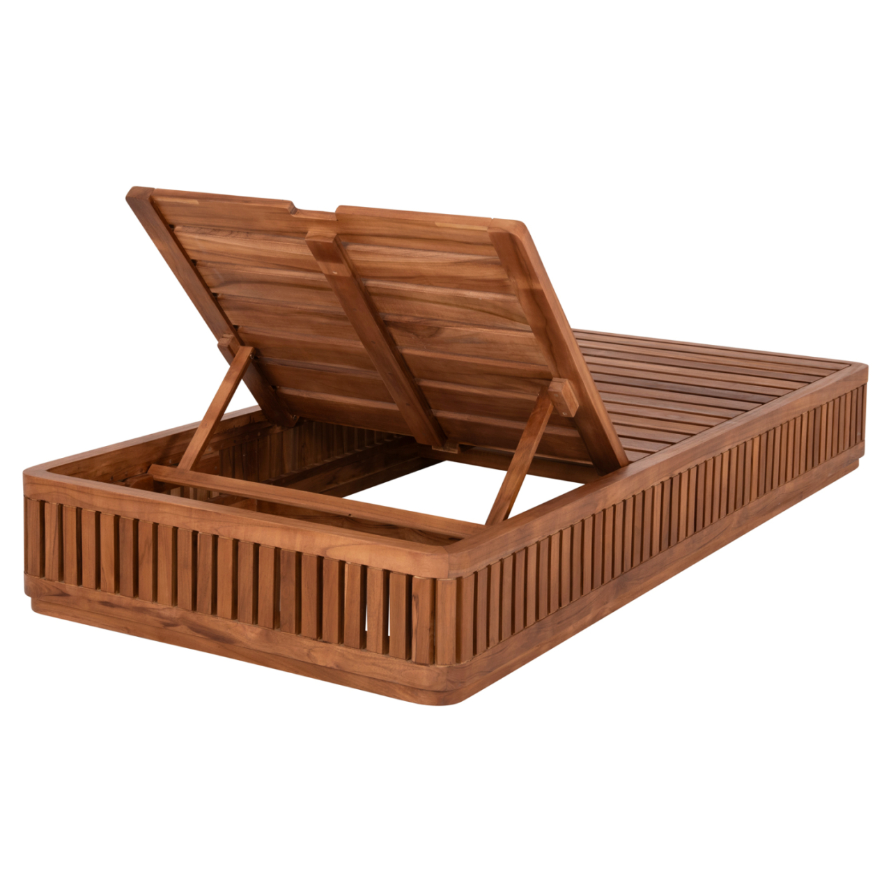 SUNLOUNGER WITHOUT CUSHIONS VERNON HM6331 TEAK WOOD IN NATURAL 200x80x25Hcm. [5]