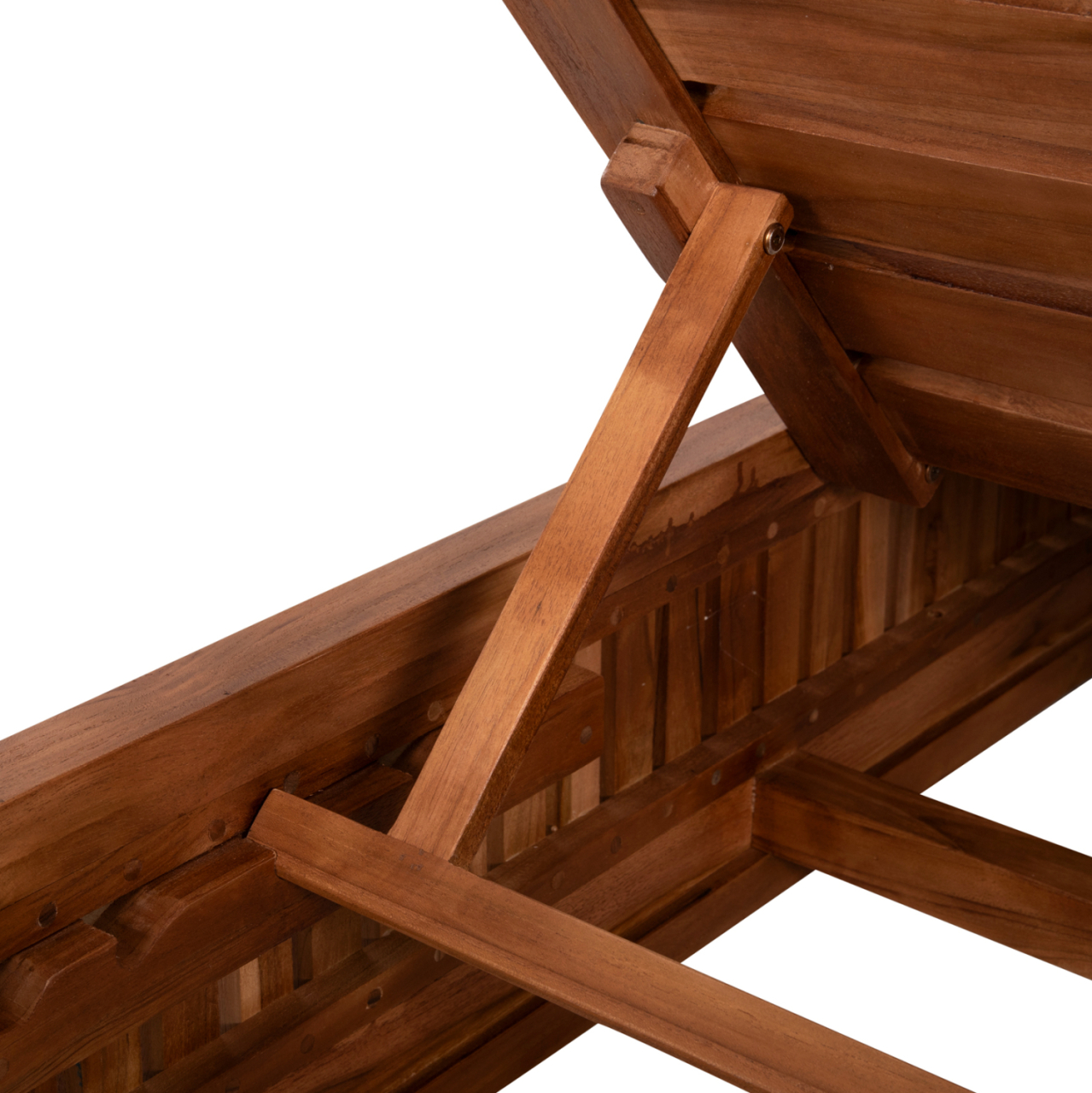 SUNLOUNGER WITHOUT CUSHIONS VERNON HM6331 TEAK WOOD IN NATURAL 200x80x25Hcm. [7]