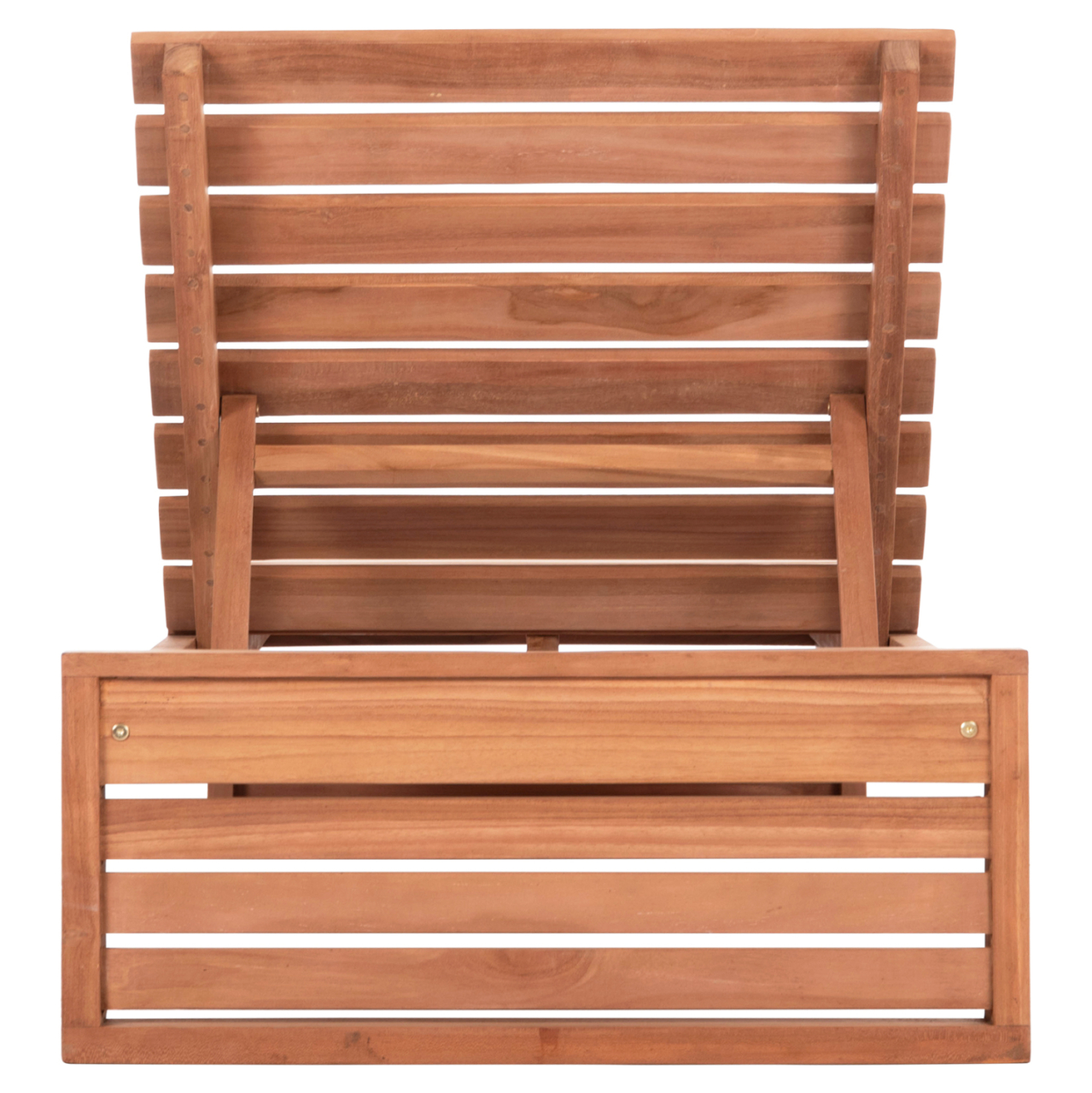 SUNLOUNGER WITHOUT CUSHIONS ZIZEL HM6161 TEAK WOOD IN NATURAL 200x71x30Hcm. [6]