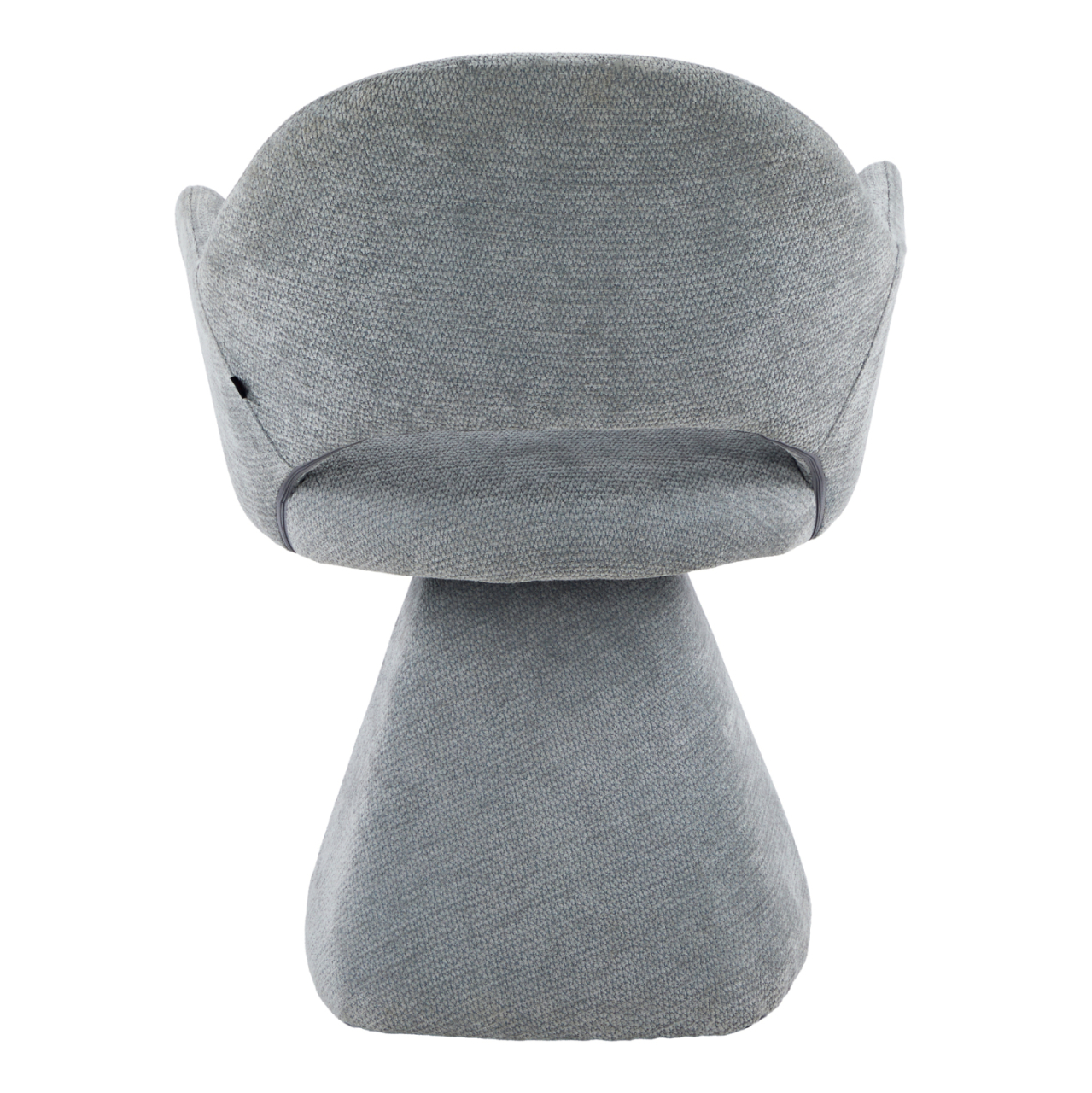 SWIVEL DINING CHAIR SIMA HM18360.01 LINEN FABRIC IN GREY 64x61x84.5Hcm [6]