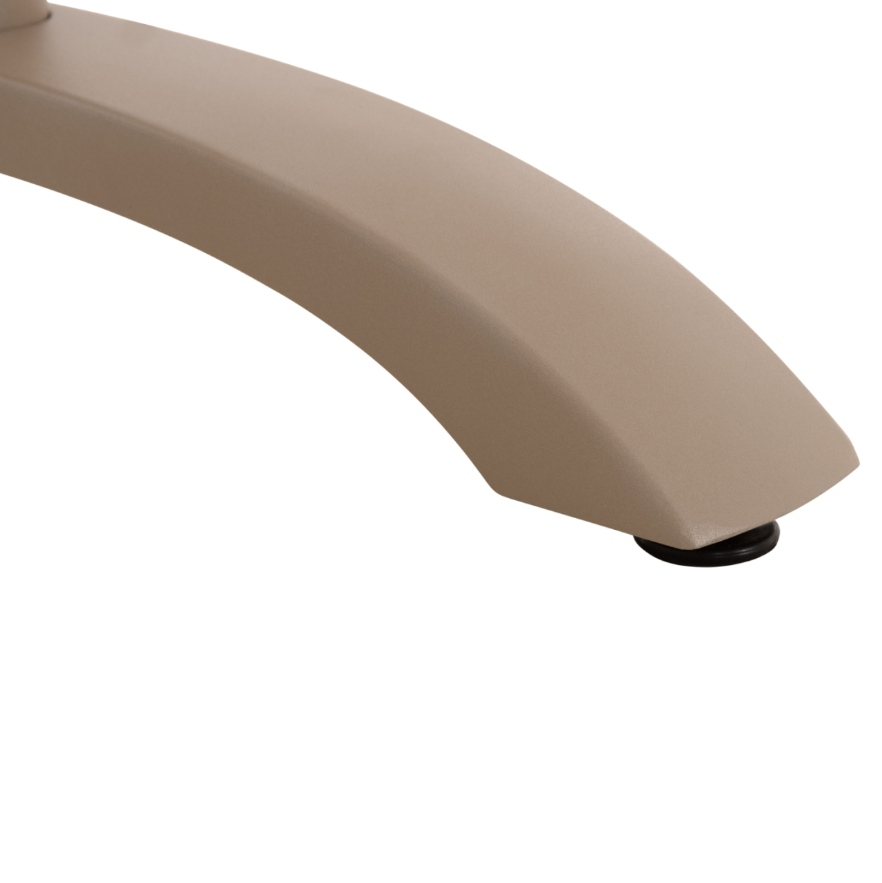 TABLE BASE 2-COLUMN WITH FOLDING CROSSES HM468.25 ALUMINUM IN CAPPUCCINO 78x59.5x73H [7]