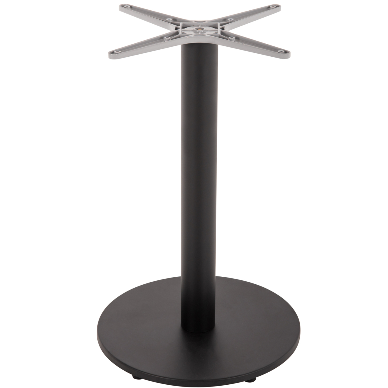 TABLE BASE ALUMINUM HM476.01 ROUND IN MATTE BLACK 48x48cm CROSS Φ45Χ72Hcm. [3]