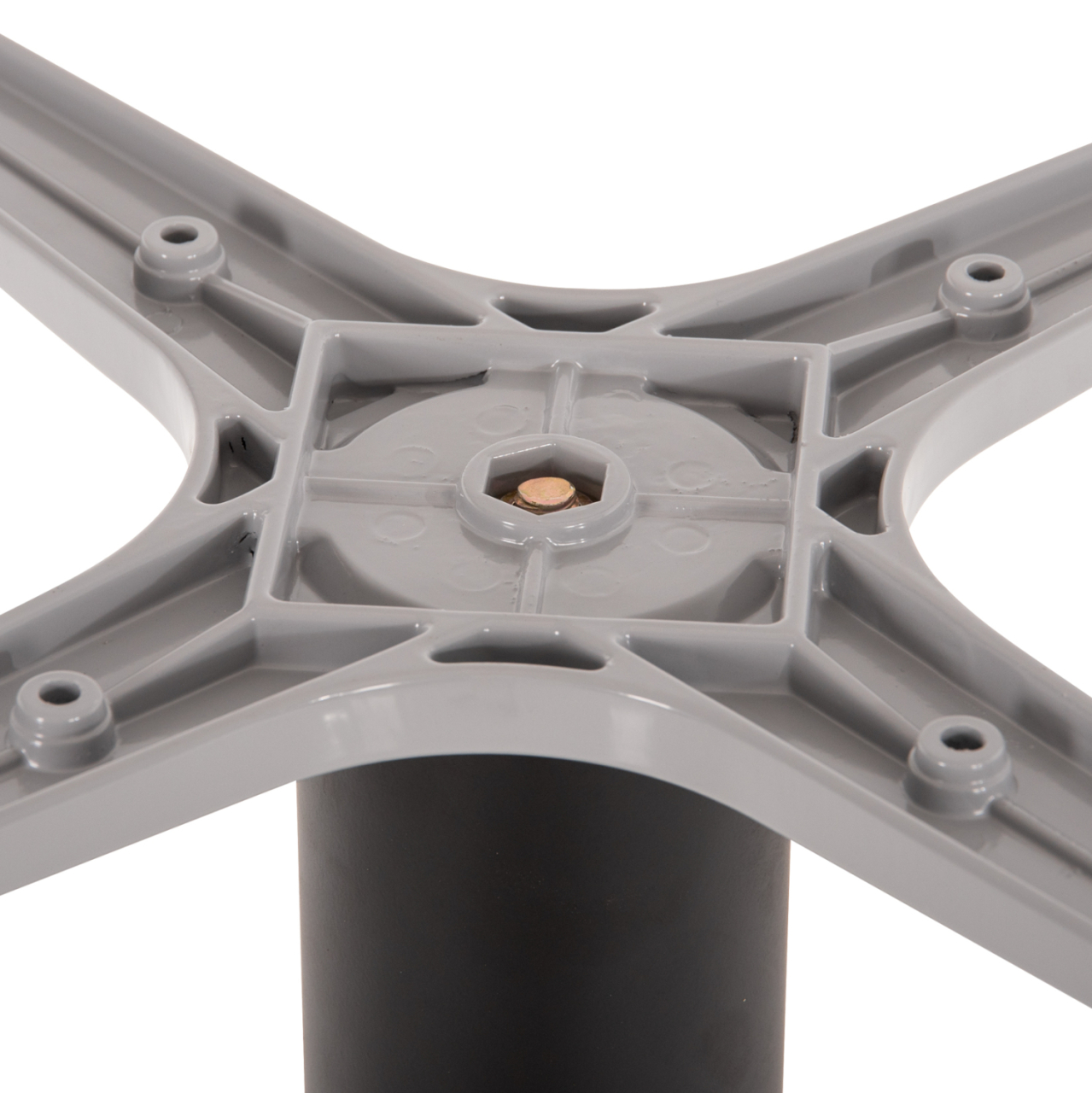TABLE BASE ALUMINUM HM476.01 ROUND IN MATTE BLACK 48x48cm CROSS Φ45Χ72Hcm. [5]