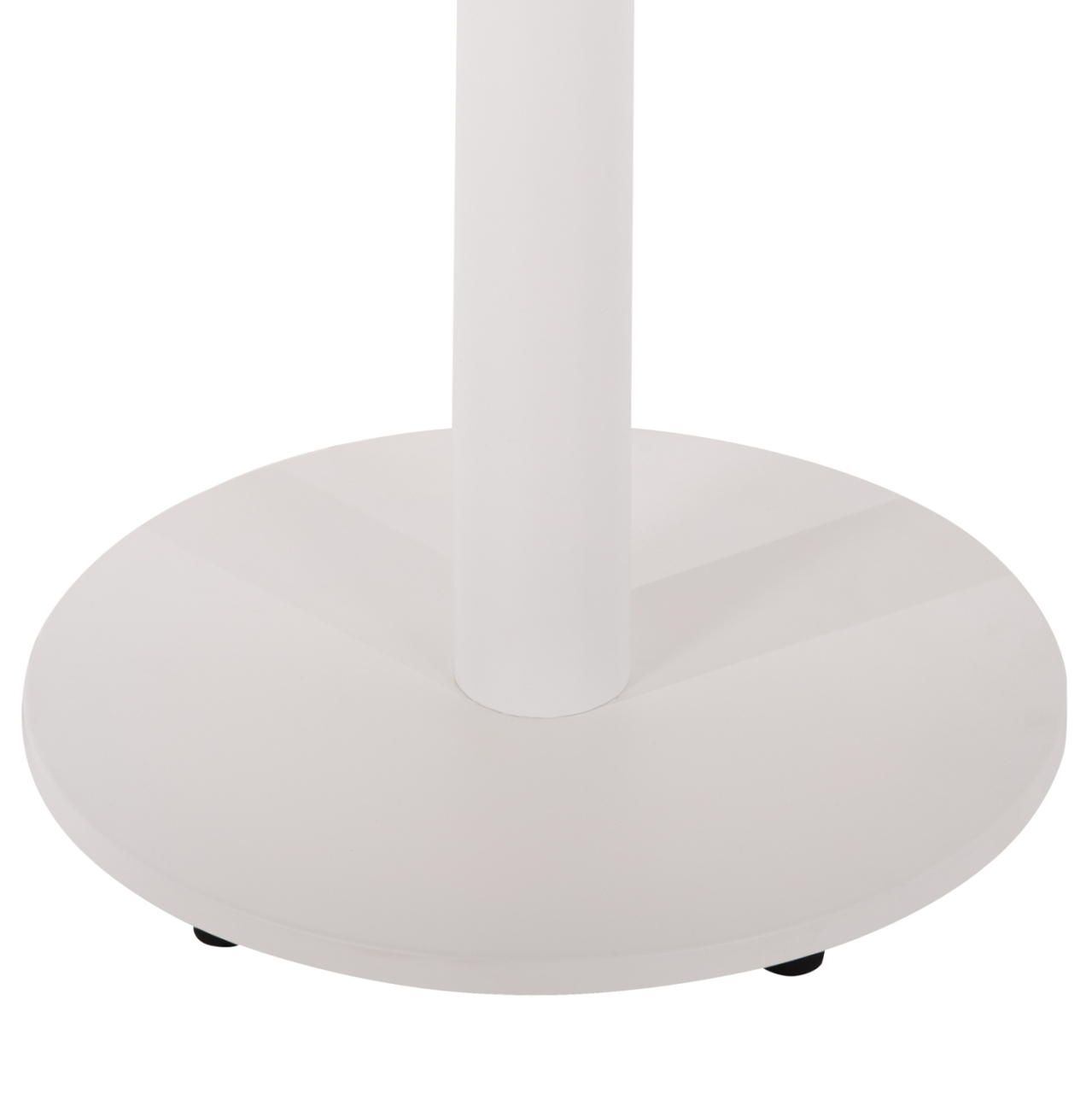 TABLE BASE ALUMINUM HM476.02 ROUND IN MATTE WHITE 48x48cm CROSS Φ45Χ72Hcm. [6]