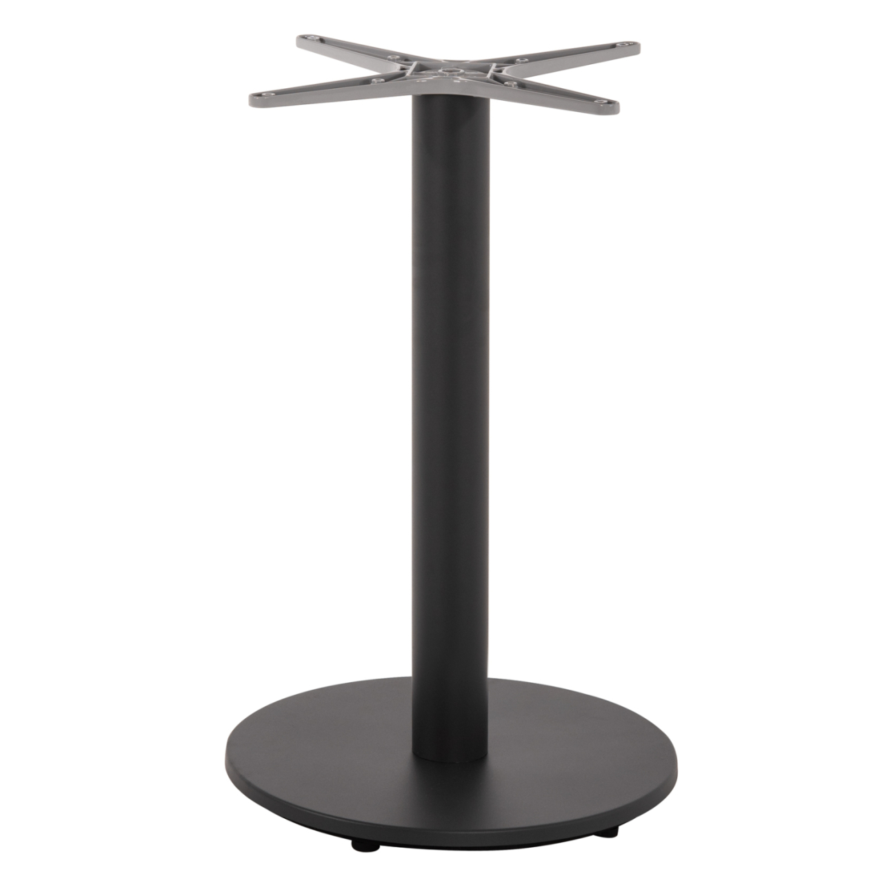 TABLE BASE ALUMINUM HM476.20 ROUND IN GREY 48x48cm CROSS Φ45Χ72Hcm. [3]