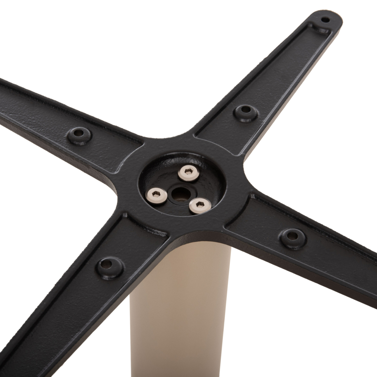 TABLE BASE HM438.25 METAL IN CAPPUCCINO MATTE-HEIGHT ADJUSTERS 46x46x72Hcm. [7]