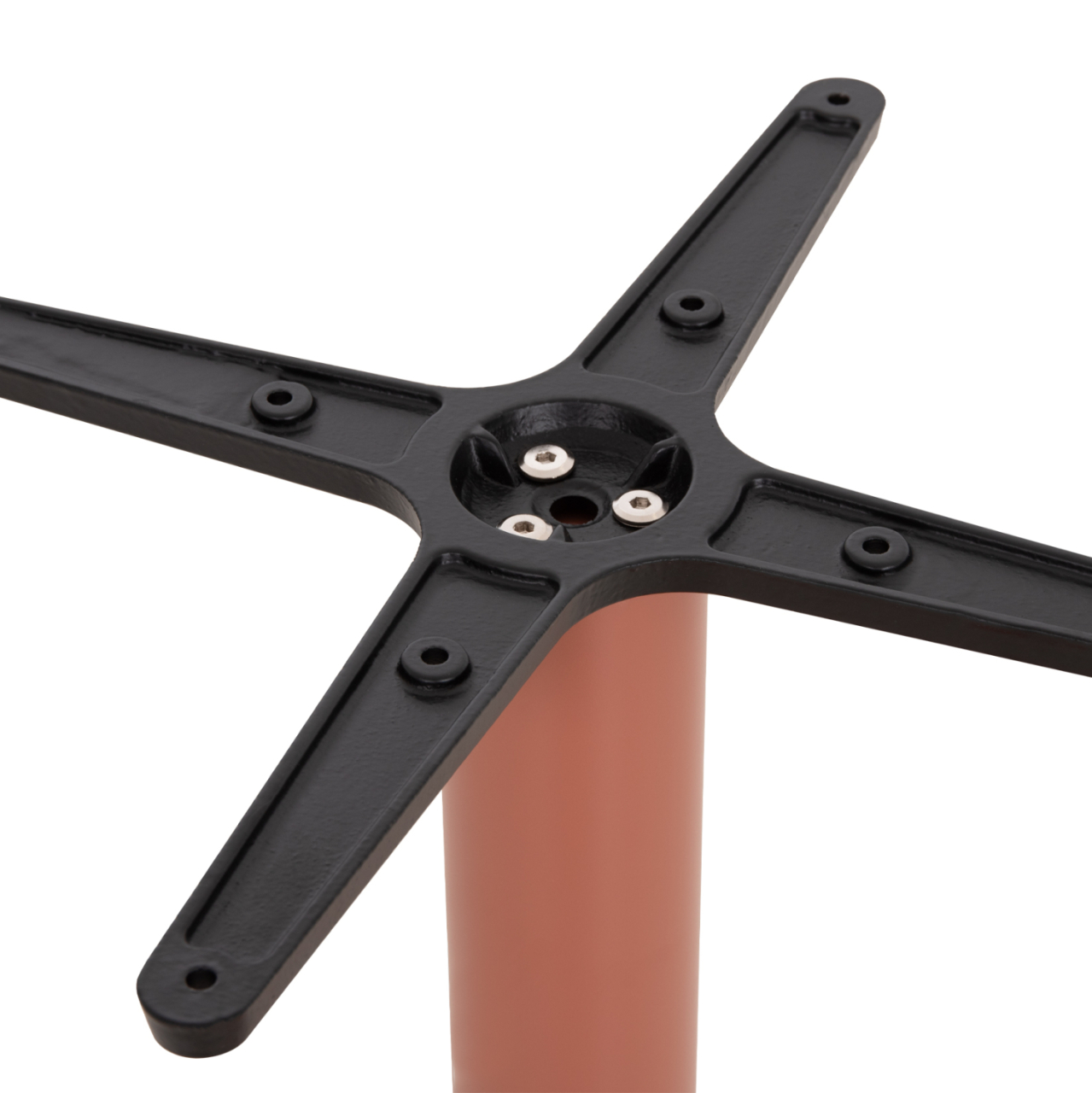 TABLE BASE HM438.27 METAL IN TERRACOTTA-HEIGHT ADJUSTERS 46x46x72Hcm. [7]