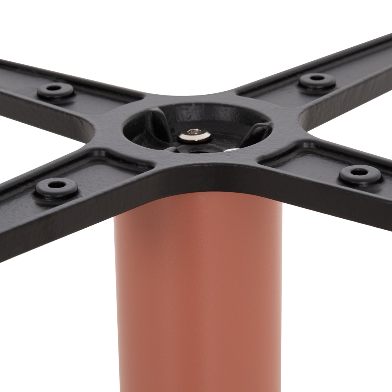 TABLE BASE HM438.27 METAL IN TERRACOTTA-HEIGHT ADJUSTERS 46x46x72Hcm. [9]