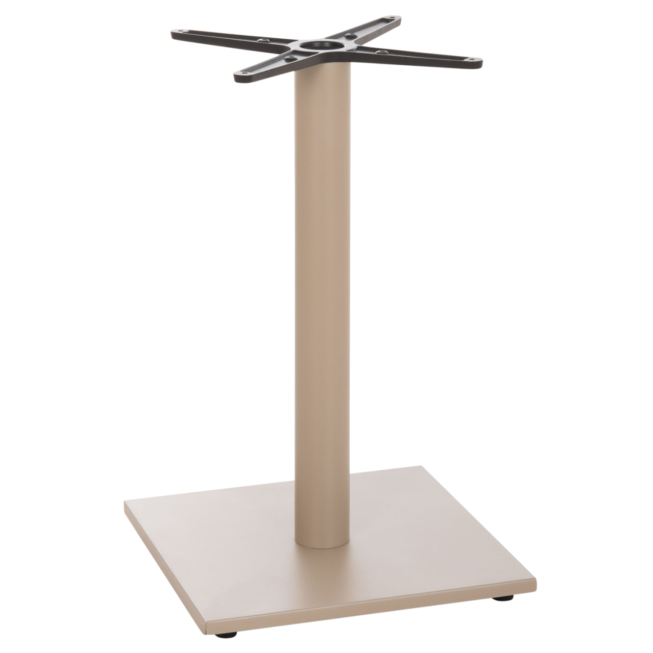 TABLE BASE HM475.25 ALUMINUM IN CAPPUCCINO COLOR 46x46x72Hcm. CROSS 46Χ46cm [4]