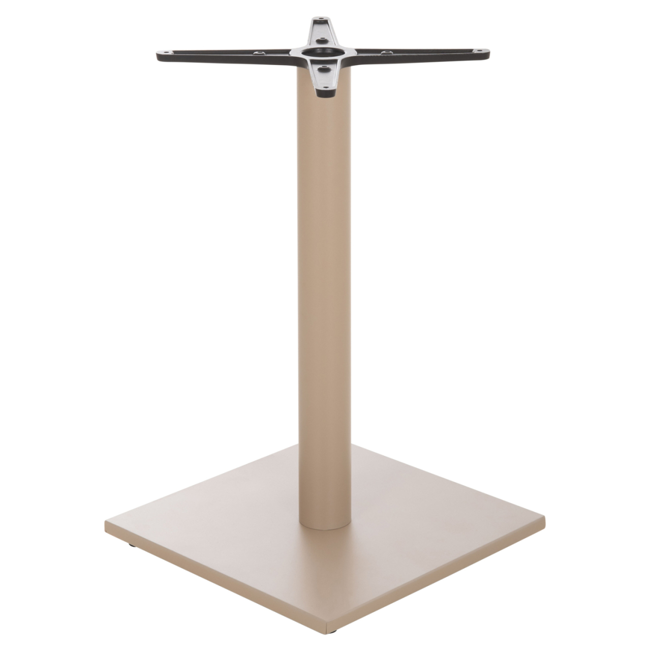 TABLE BASE HM475.25 ALUMINUM IN CAPPUCCINO COLOR 46x46x72Hcm. CROSS 46Χ46cm [5]