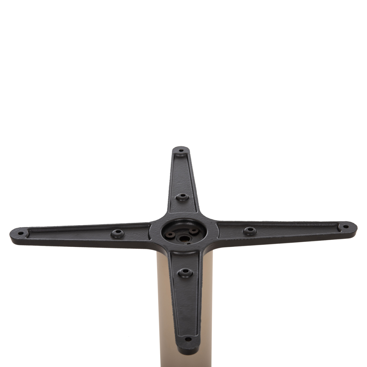 TABLE BASE HM475.25 ALUMINUM IN CAPPUCCINO COLOR 46x46x72Hcm. CROSS 46Χ46cm [10]