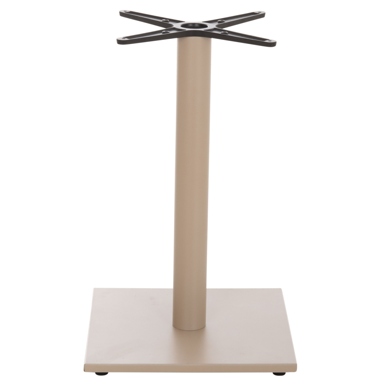 TABLE BASE HM475.25 ALUMINUM IN CAPPUCCINO COLOR 46x46x72Hcm. CROSS 46Χ46cm [3]
