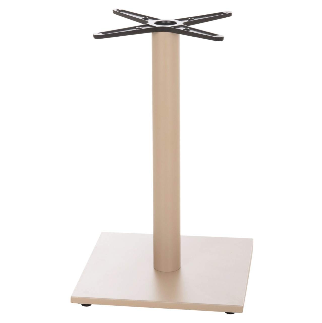 TABLE BASE HM475.25 ALUMINUM IN CAPPUCCINO COLOR 46x46x72Hcm. CROSS 46Χ46cm [6]