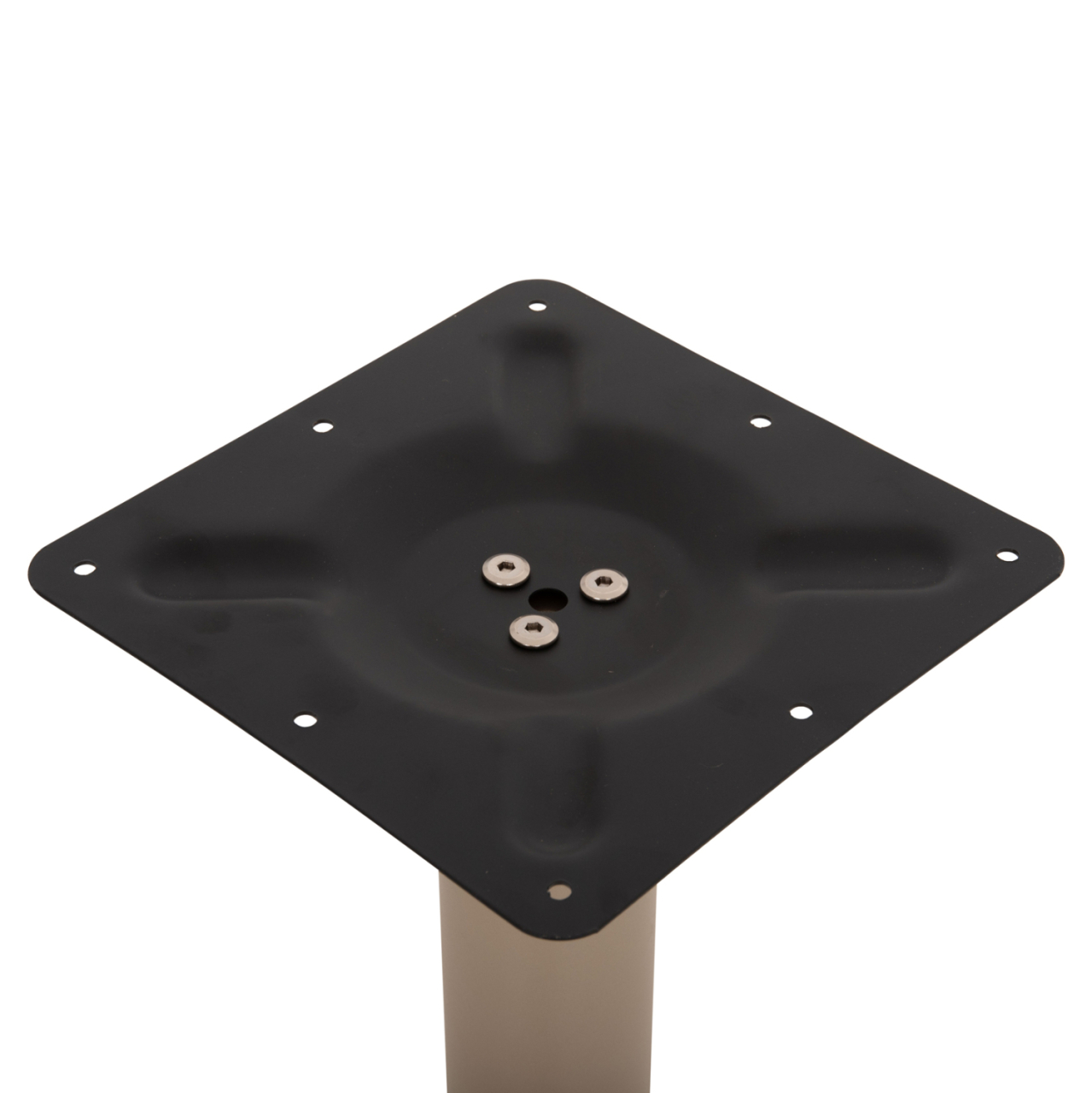 TABLE BASE METAL ΗΜ421.25 CAPPUCCINO 40x40x72Ηcm [10]