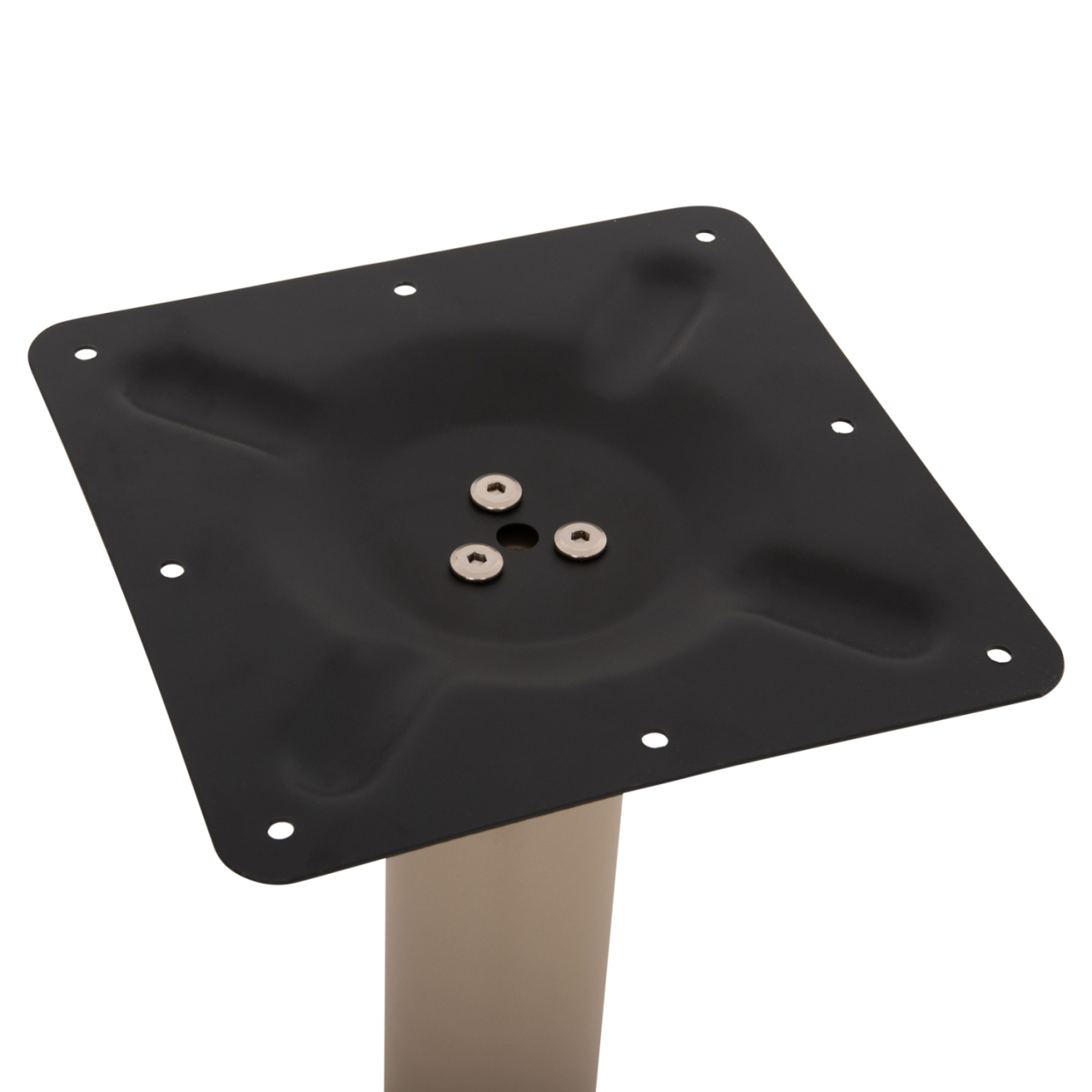 TABLE BASE METAL ΗΜ421.25 CAPPUCCINO 40x40x72Ηcm [6]