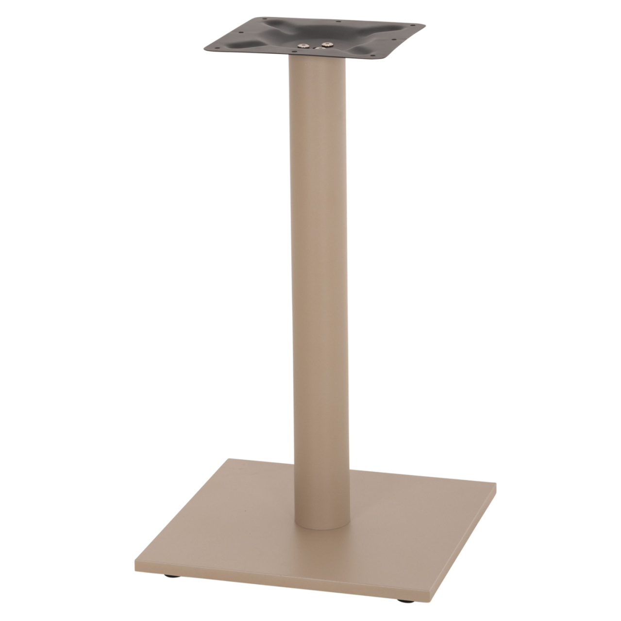 TABLE BASE METAL ΗΜ421.25 CAPPUCCINO 40x40x72Ηcm [5]