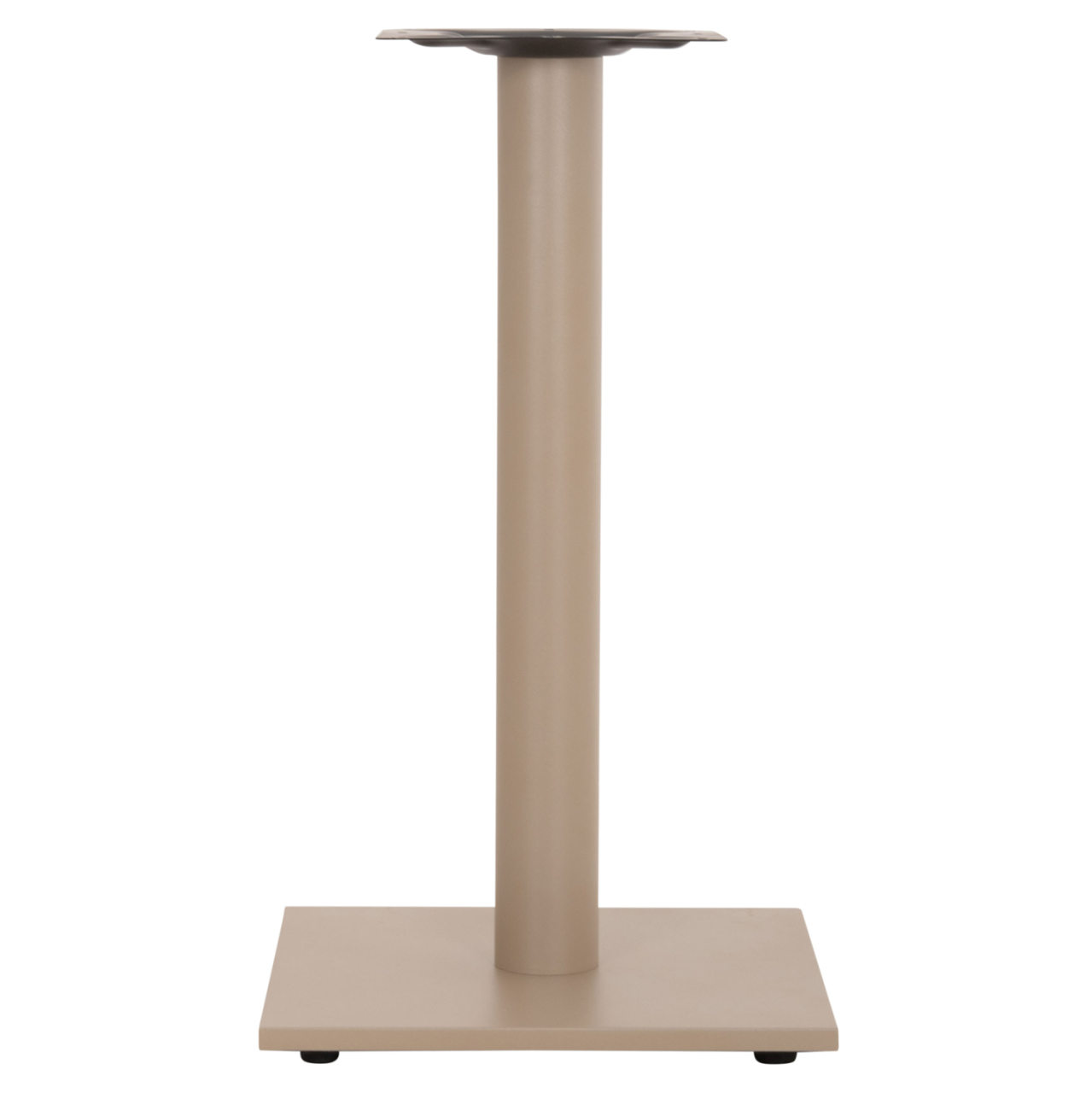 TABLE BASE METAL ΗΜ421.25 CAPPUCCINO 40x40x72Ηcm [3]