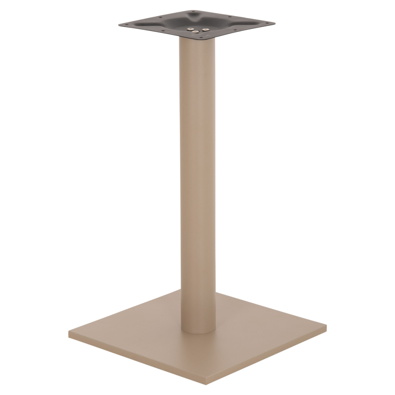 TABLE BASE METAL ΗΜ421.25 CAPPUCCINO 40x40x72Ηcm [4]