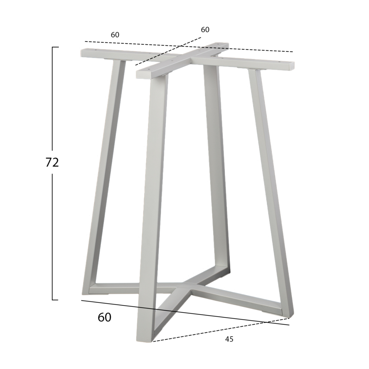 Table Base White HM470.02 60x60x72cm [2]
