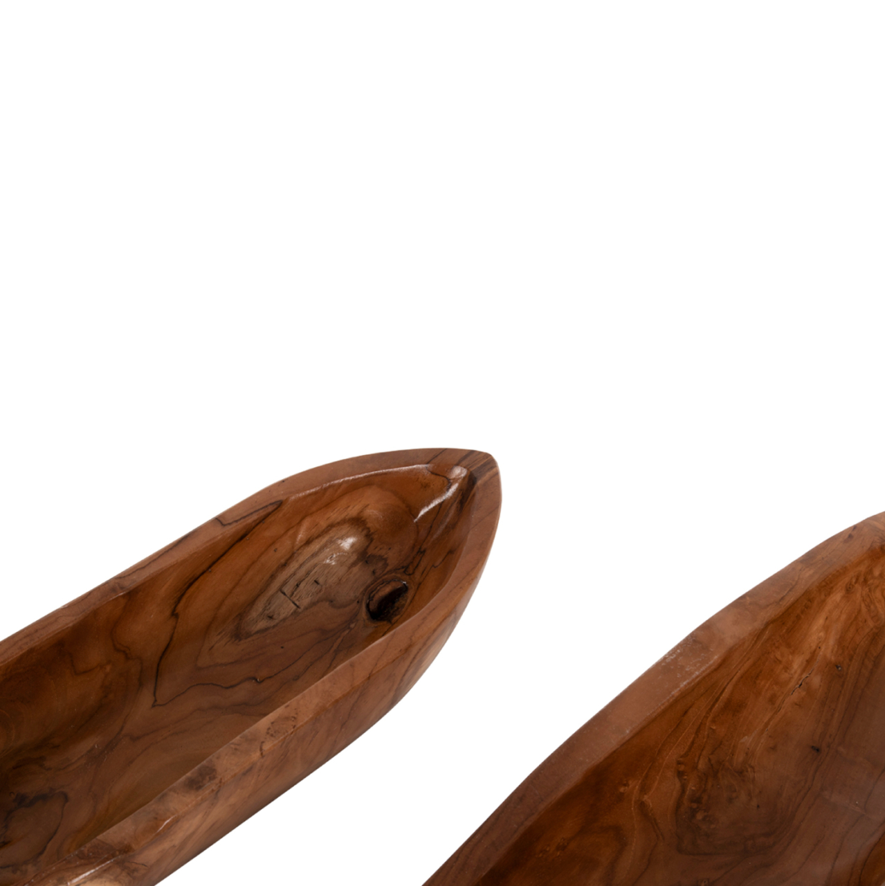 TABLE BOWLS 2PCS SET HM4305 TEAK WOOD IN NATURAL 68,5x18,5x9,5Hcm. [6]