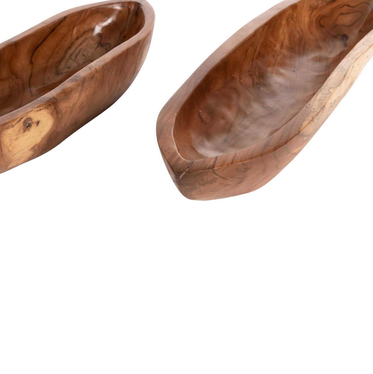 TABLE BOWLS 2PCS SET HM4305 TEAK WOOD IN NATURAL 68,5x18,5x9,5Hcm. [5]