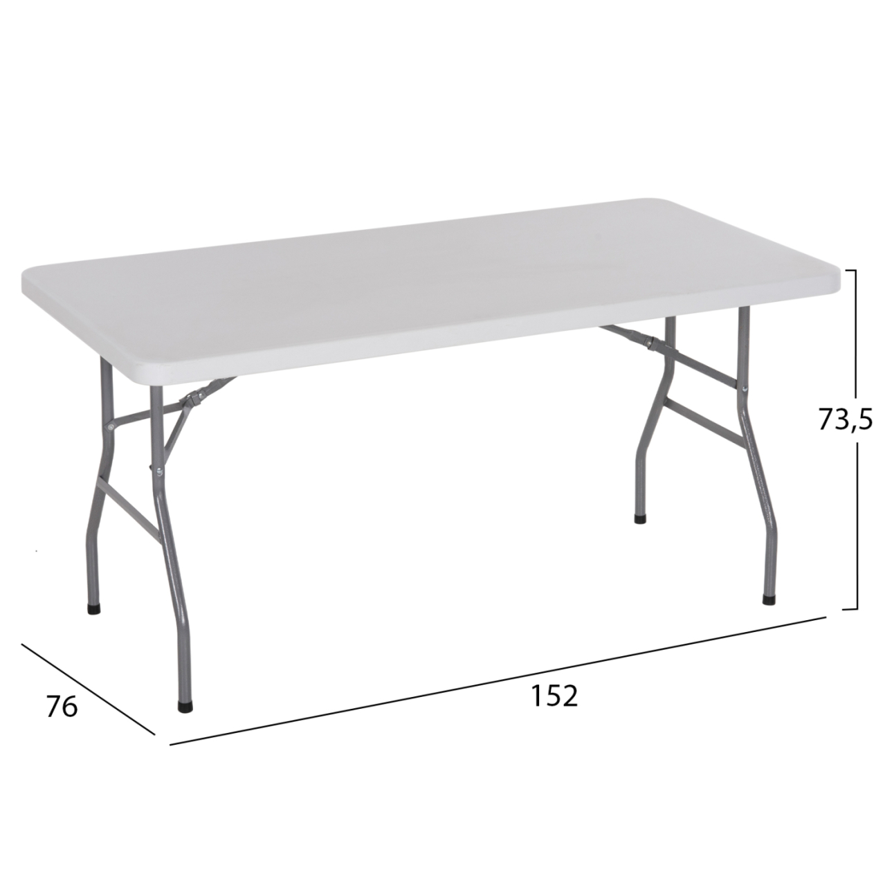 Table Catering-Conference HM5064 152Χ76Χ74 cm Foldable legs [2]