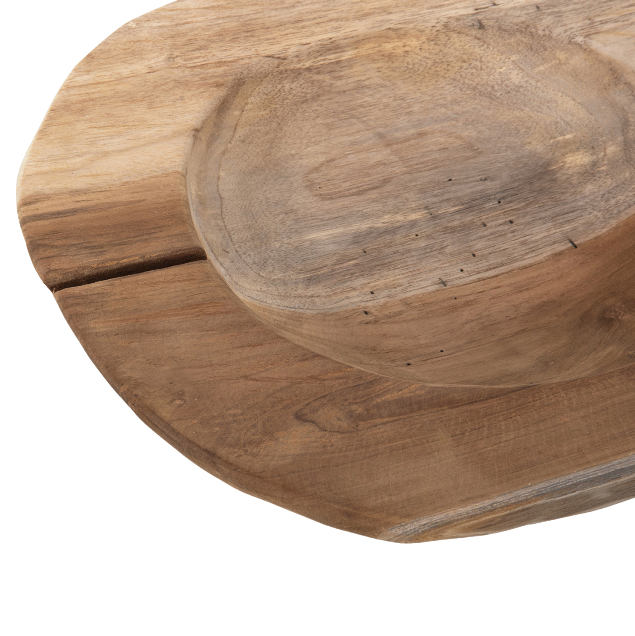 TABLE DECOR BOWL YOKI HM9628 TEAK WOOD Φ39x6.5Hcm. [6]