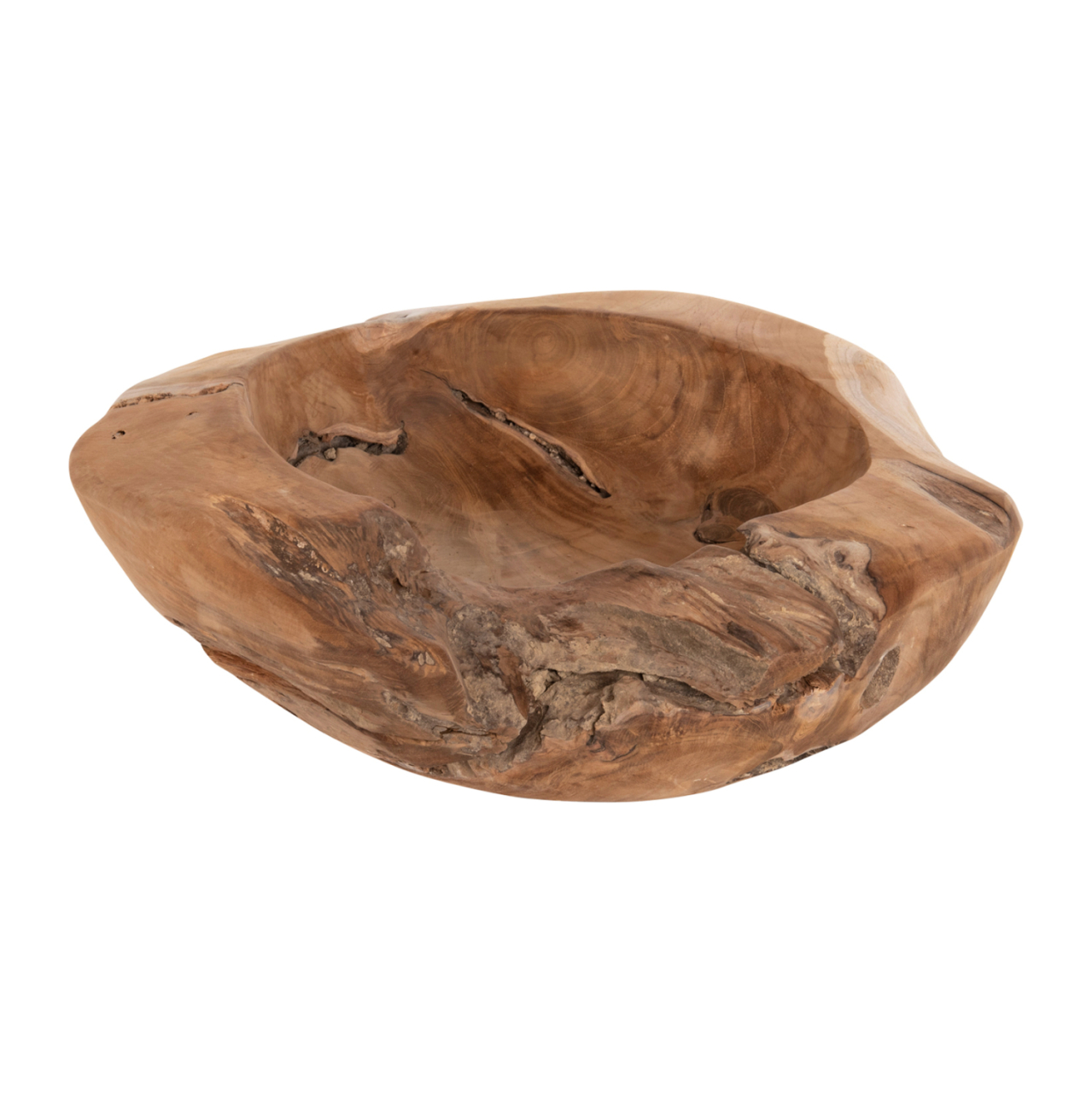 TABLE DECOR BOWL YOKI HM9629 TEAK WOOD Φ50x16Hcm. [4]