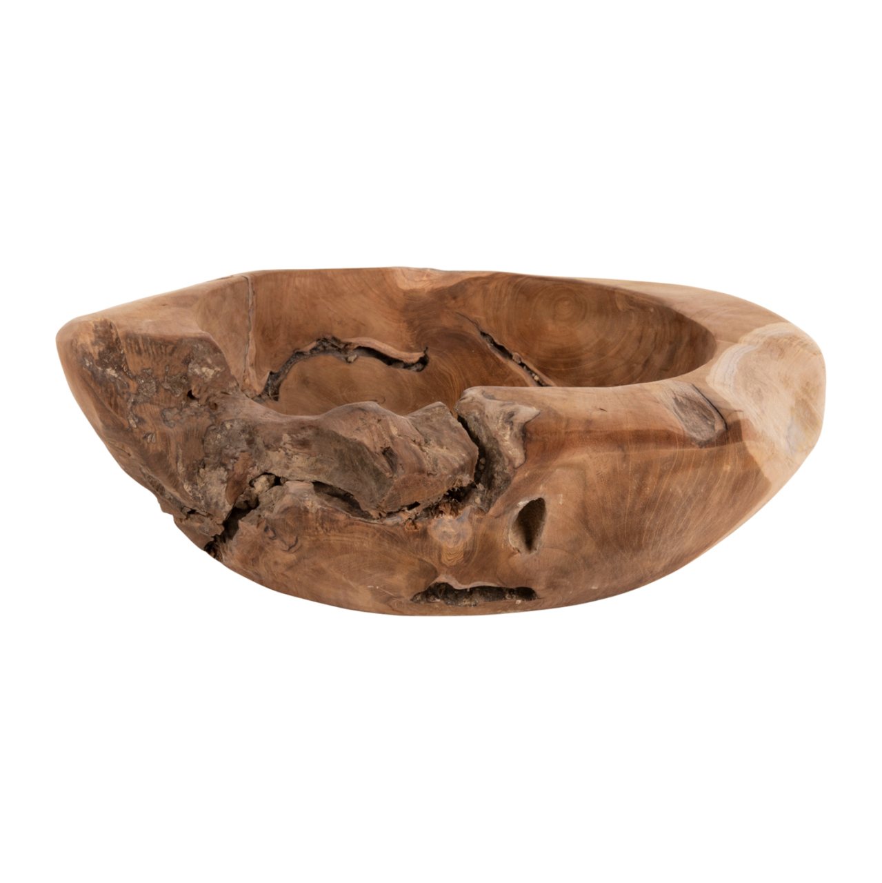 TABLE DECOR BOWL YOKI HM9629 TEAK WOOD Φ50x16Hcm. [3]