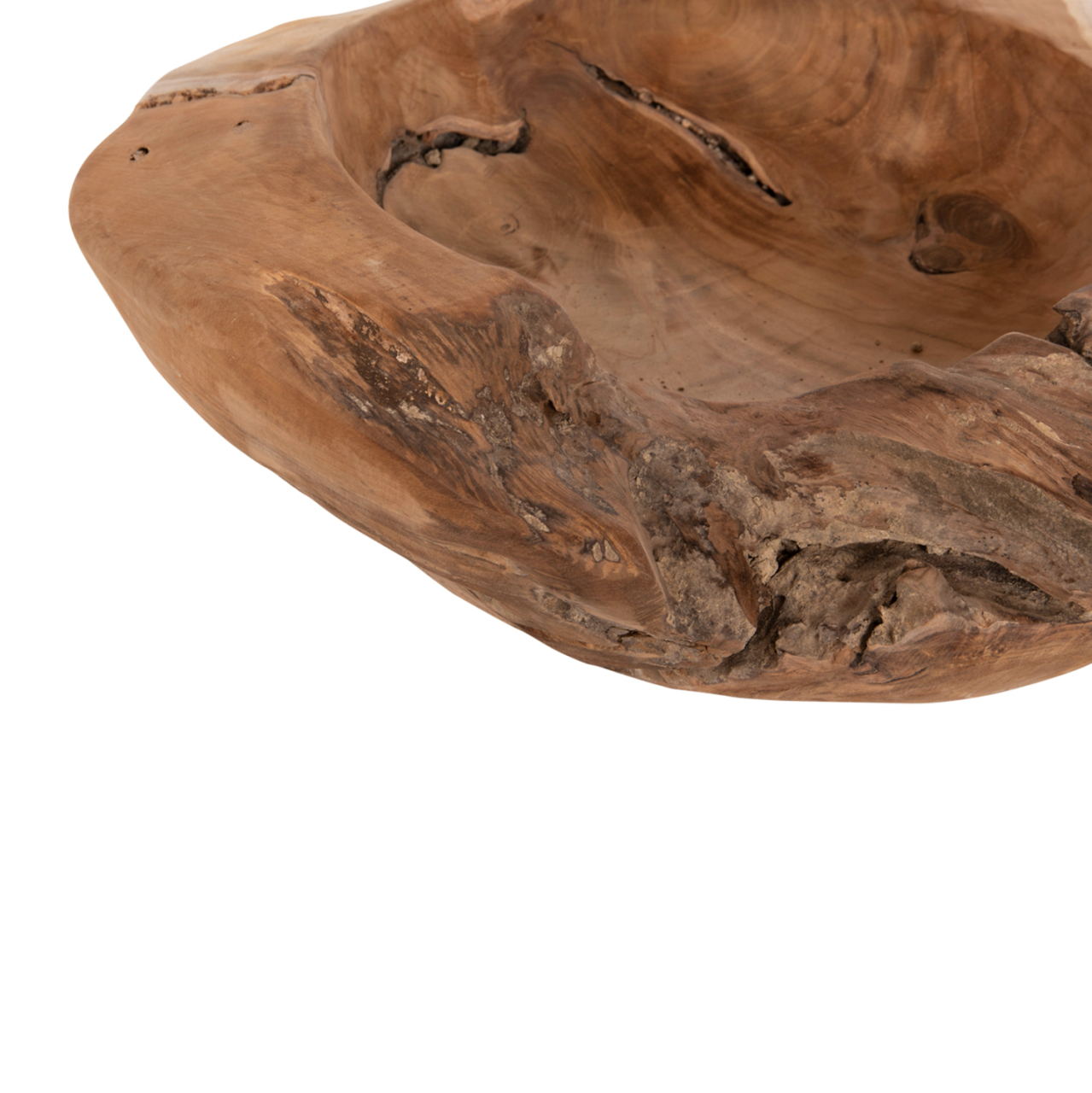 TABLE DECOR BOWL YOKI HM9629 TEAK WOOD Φ50x16Hcm. [8]