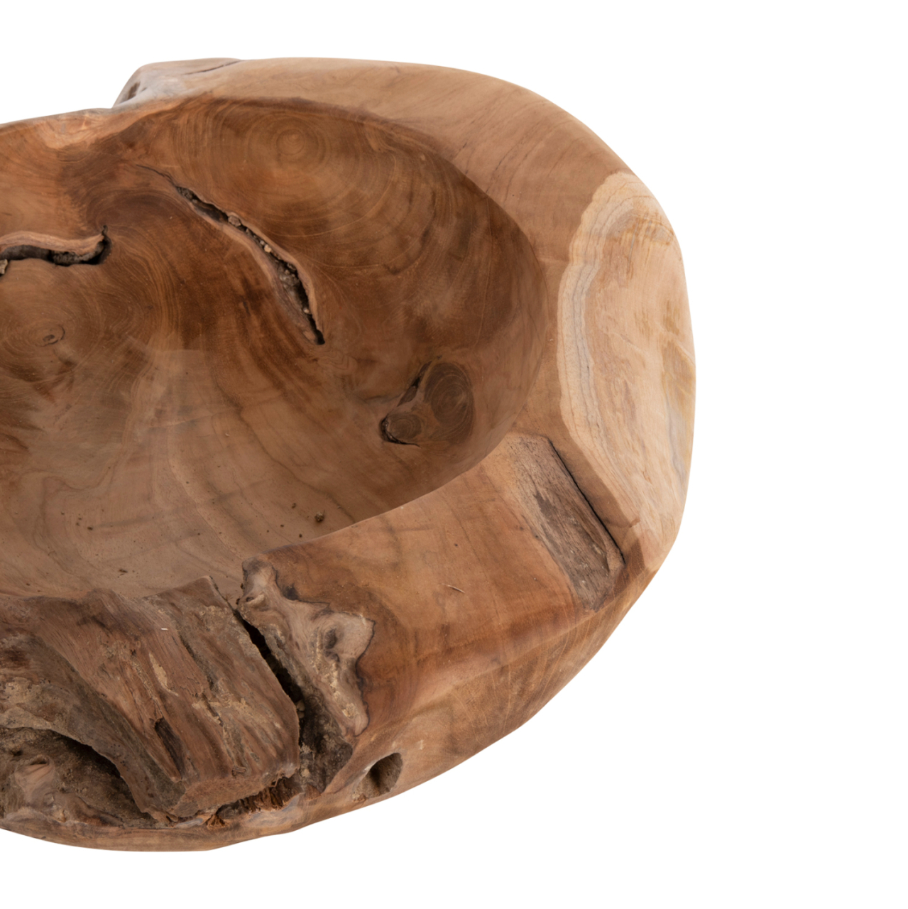 TABLE DECOR BOWL YOKI HM9629 TEAK WOOD Φ50x16Hcm. [6]