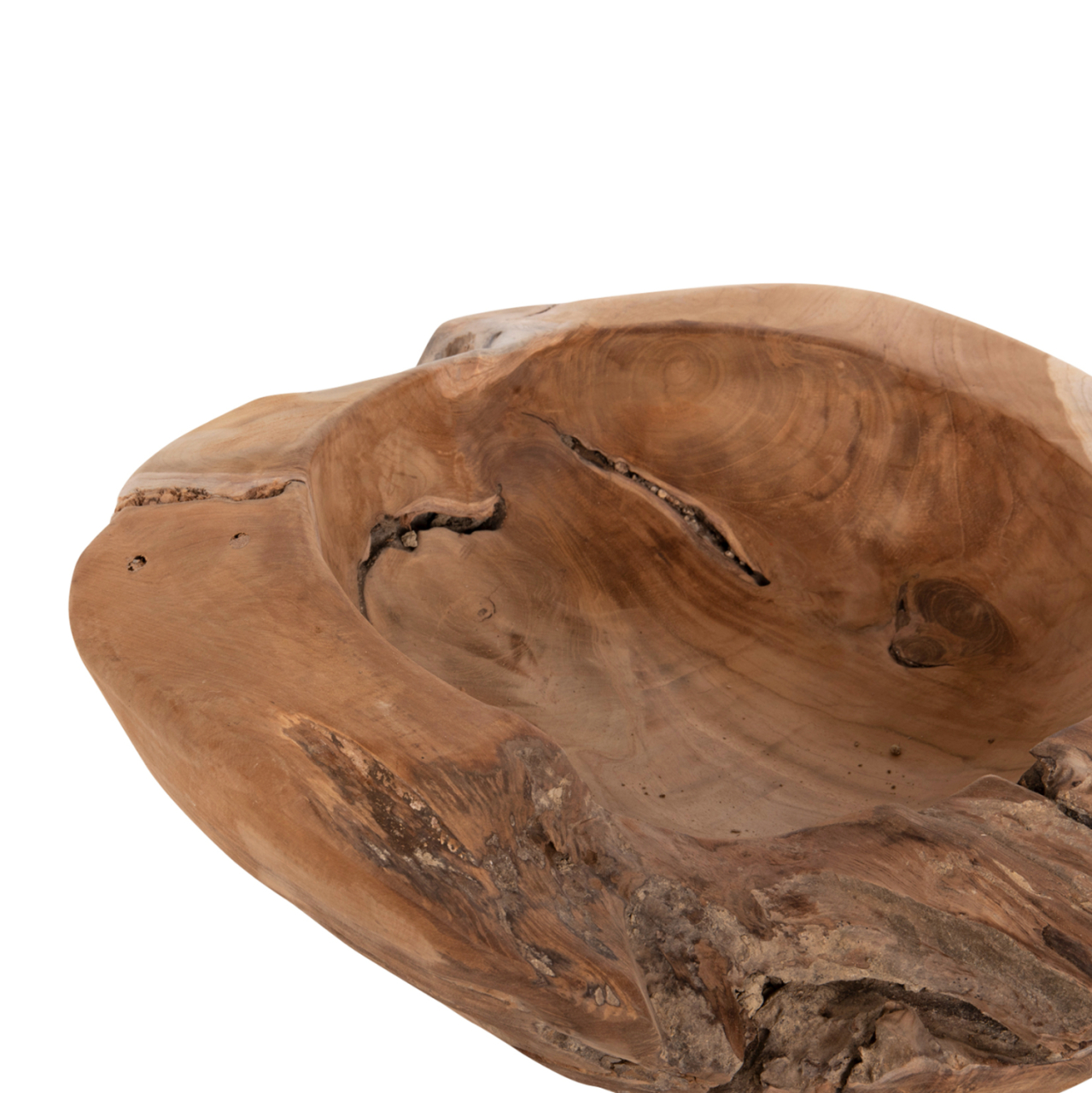 TABLE DECOR BOWL YOKI HM9629 TEAK WOOD Φ50x16Hcm. [5]