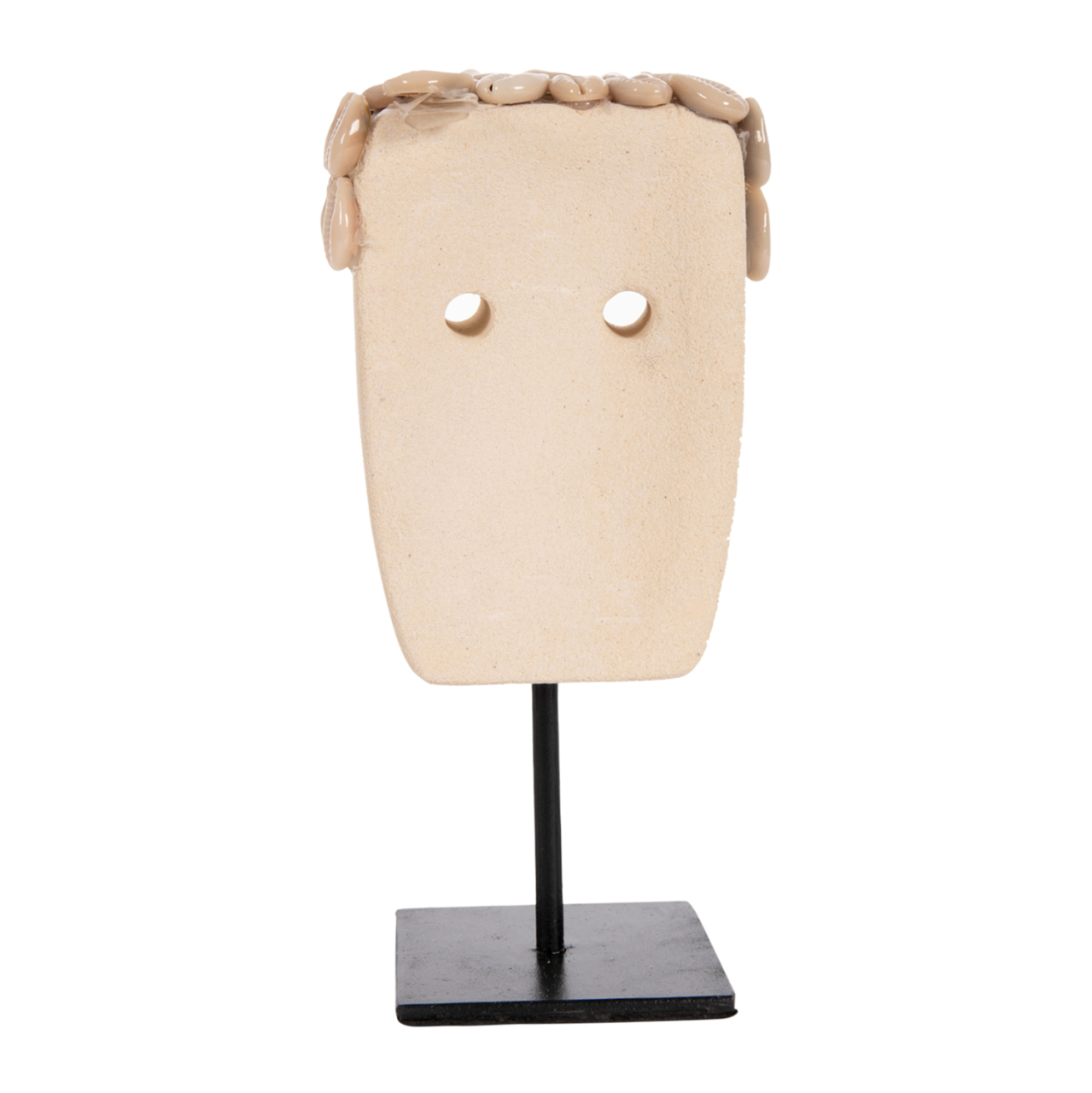 TABLE DECOR FACE HM4313 PARAS STONE IN BLACK METAL STAND 9x6x19Hcm. [5]