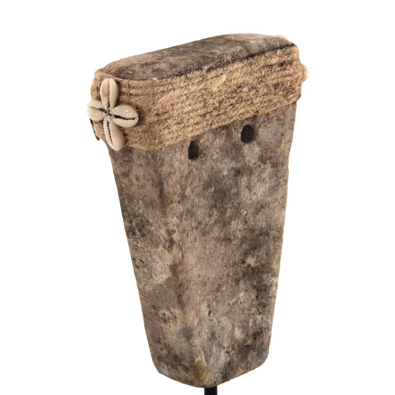 TABLE DECOR FACE HM4315 PARAS STONE IN BLACK METAL STAND 7x10x7x21H cm. [4]