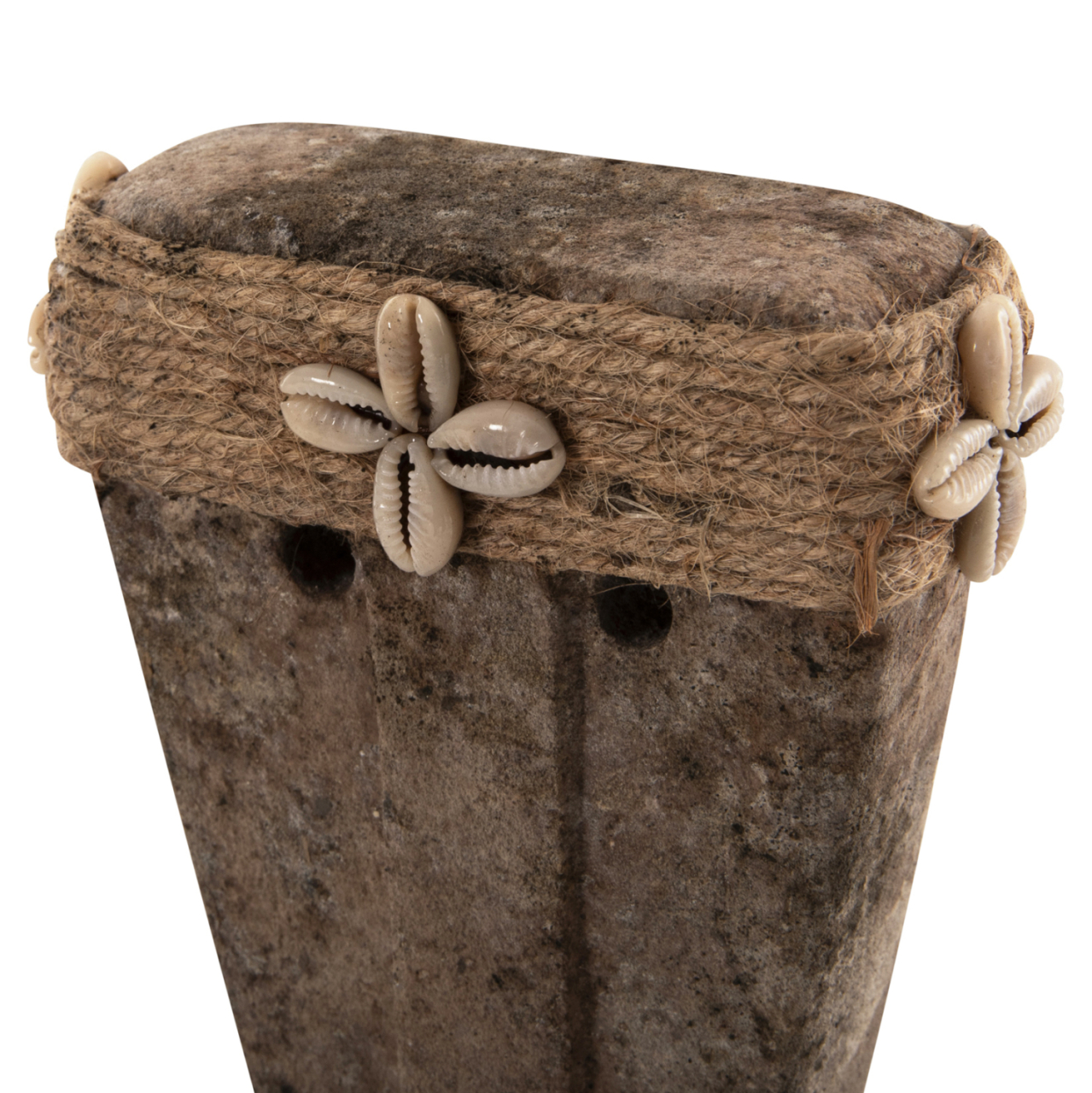 TABLE DECOR FACE HM4315 PARAS STONE IN BLACK METAL STAND 7x10x7x21H cm. [5]