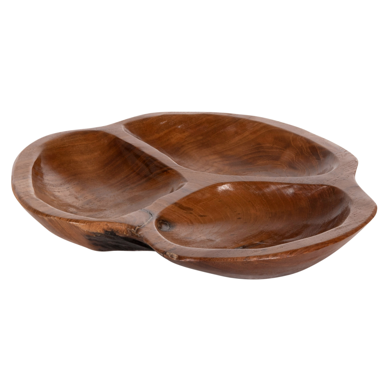 TABLE DECOR HM4272 PEANUT BOWL MADE OF TEAK WOOD IN NATURAL COLOR Φ30x4,5Hcm. [3]