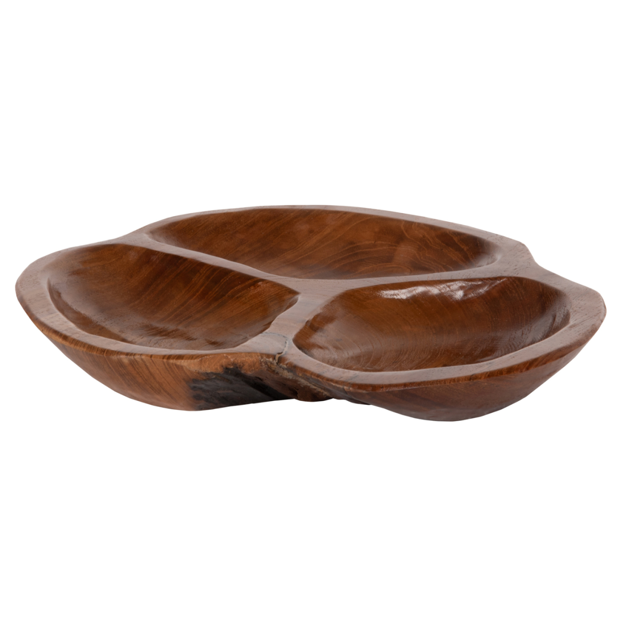 TABLE DECOR HM4272 PEANUT BOWL MADE OF TEAK WOOD IN NATURAL COLOR Φ30x4,5Hcm. [1]
