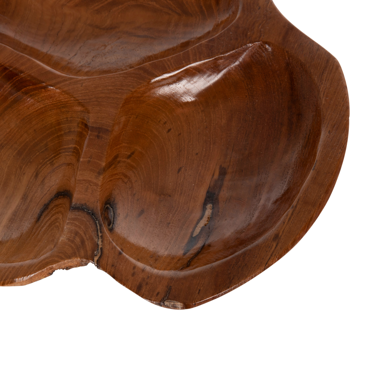 TABLE DECOR HM4272 PEANUT BOWL MADE OF TEAK WOOD IN NATURAL COLOR Φ30x4,5Hcm. [5]