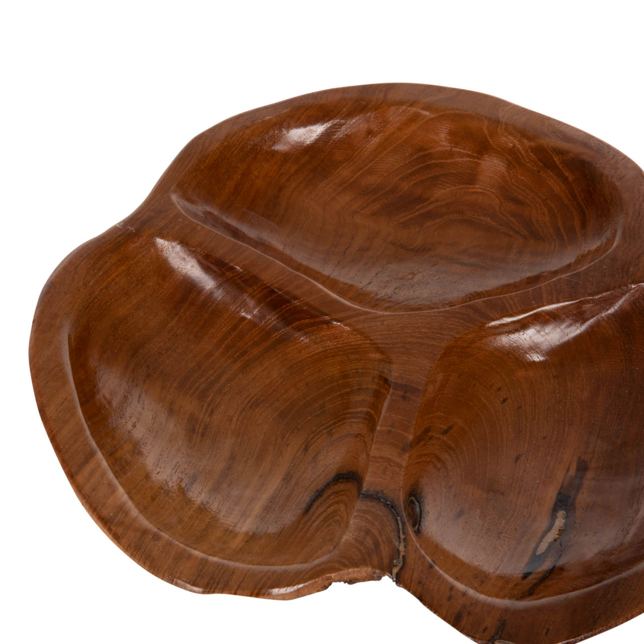 TABLE DECOR HM4272 PEANUT BOWL MADE OF TEAK WOOD IN NATURAL COLOR Φ30x4,5Hcm. [4]