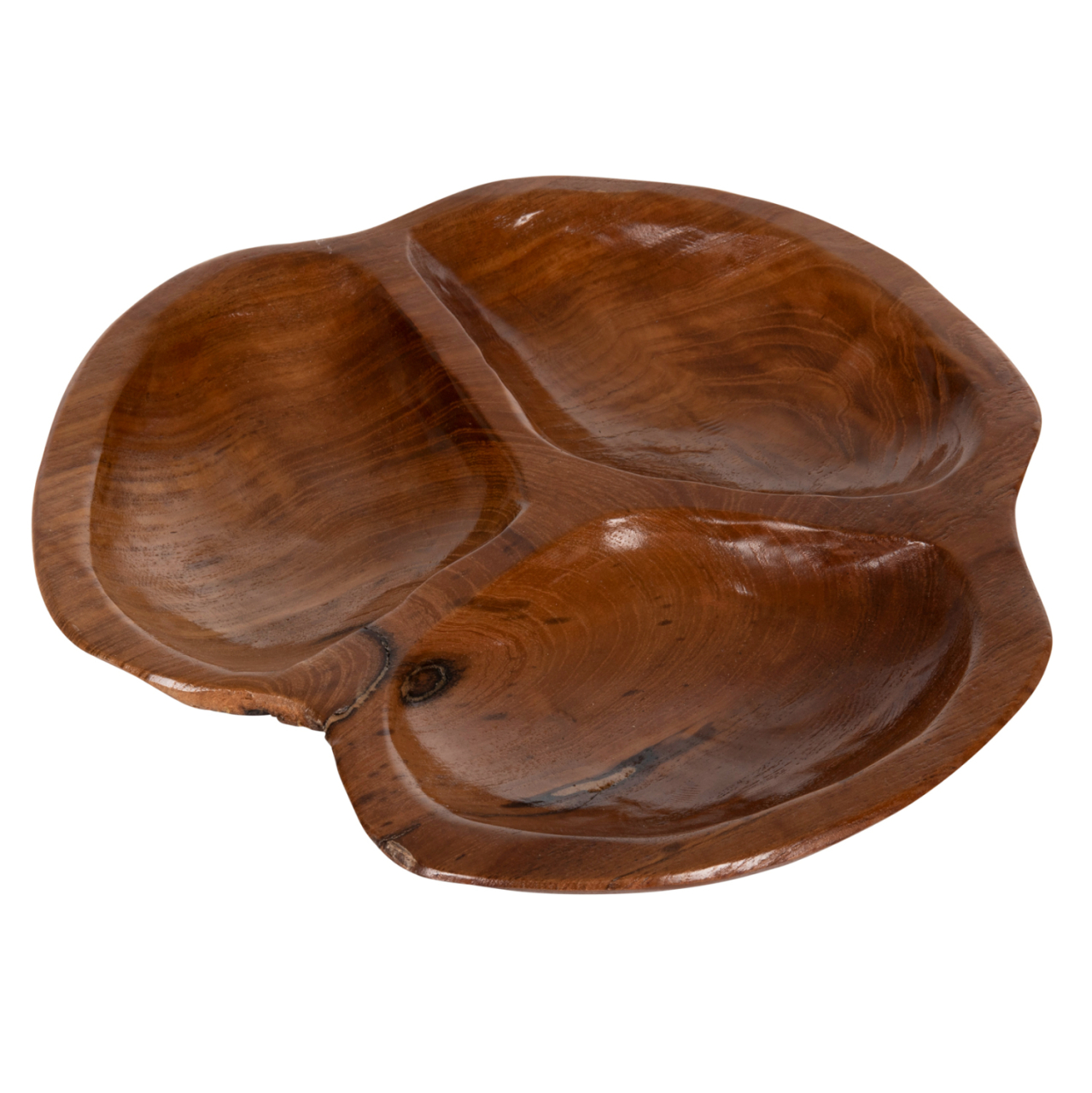 TABLE DECOR HM4272 PEANUT BOWL MADE OF TEAK WOOD IN NATURAL COLOR Φ30x4,5Hcm. [6]