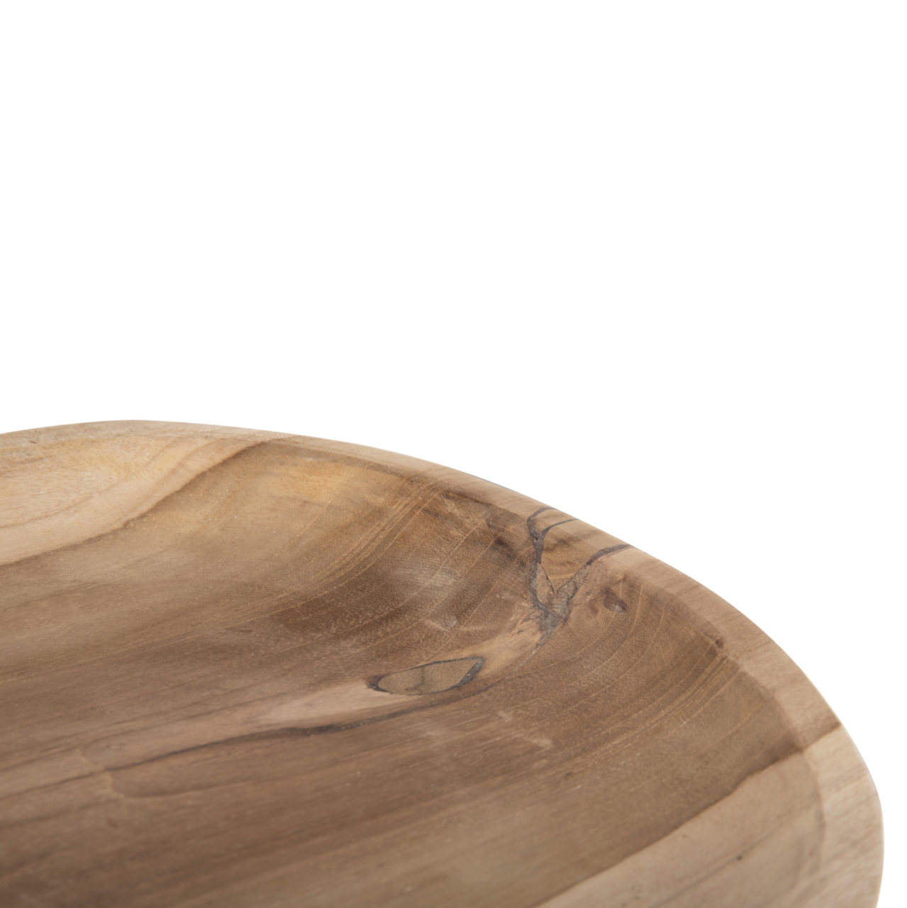 TABLE DECOR HM4293 OVAL TREY MADE OF RECYCLED TEAK WOOD 45x35x4H cm. [7]